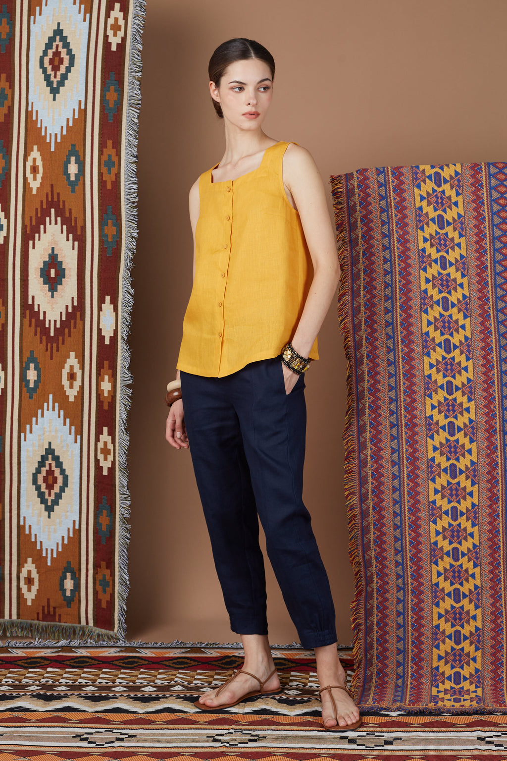 KYLE ELASTIC HEM TAPERED PANTS