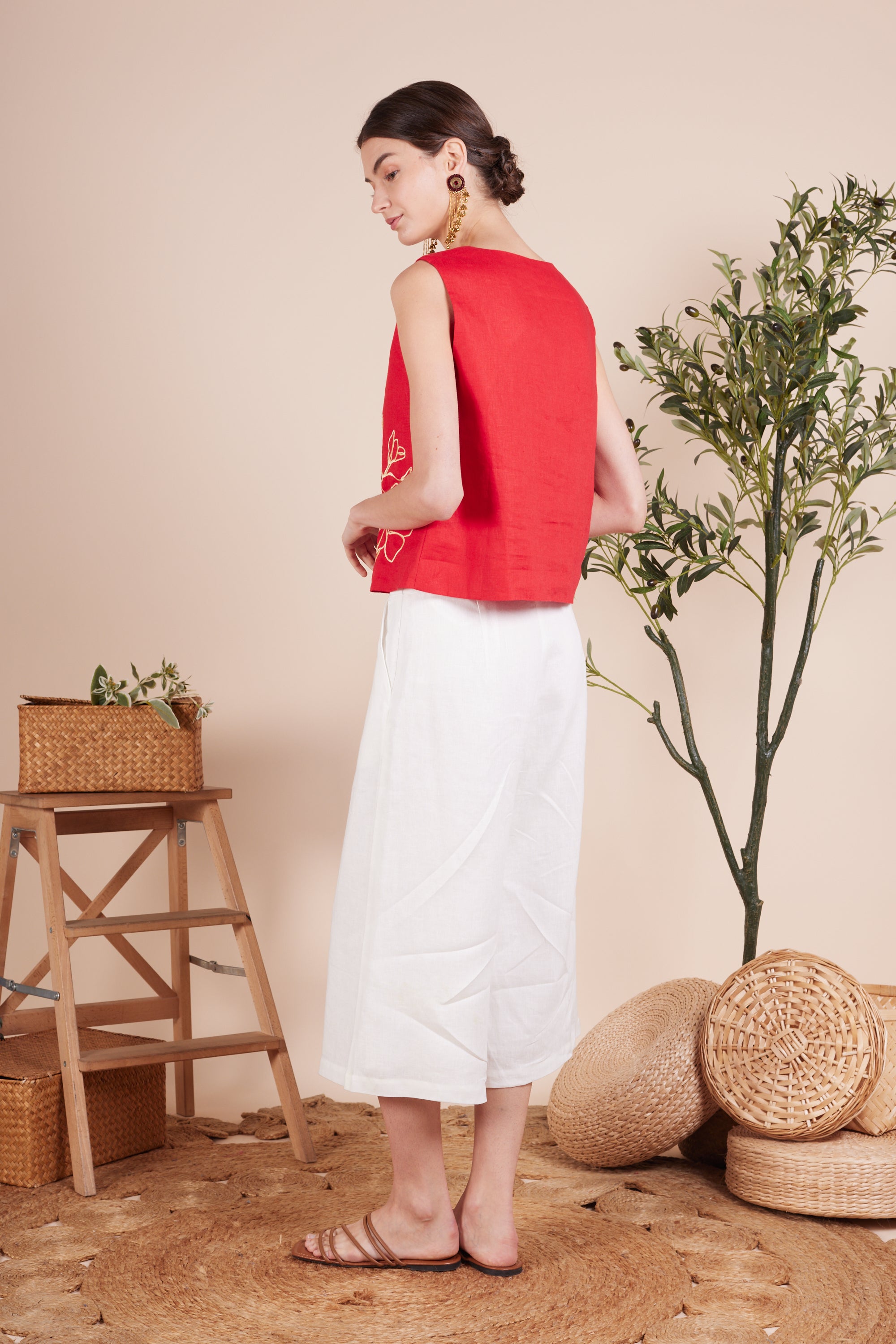 Anya Linen Vest