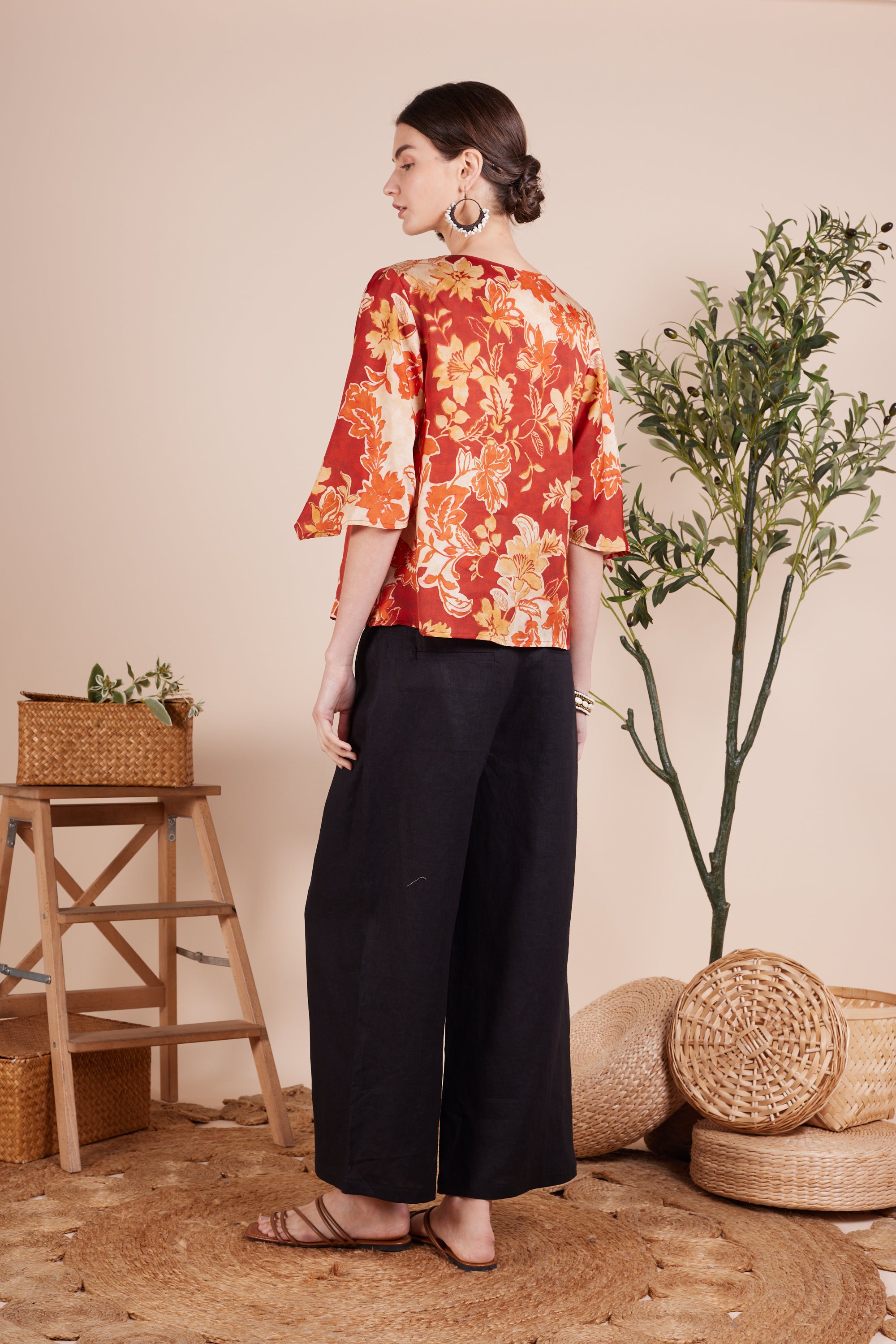 Myra Floral Printed Blouse