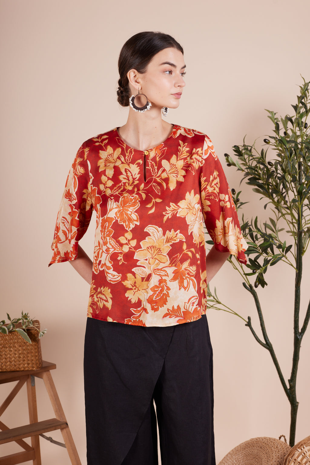 Myra Floral Printed Blouse