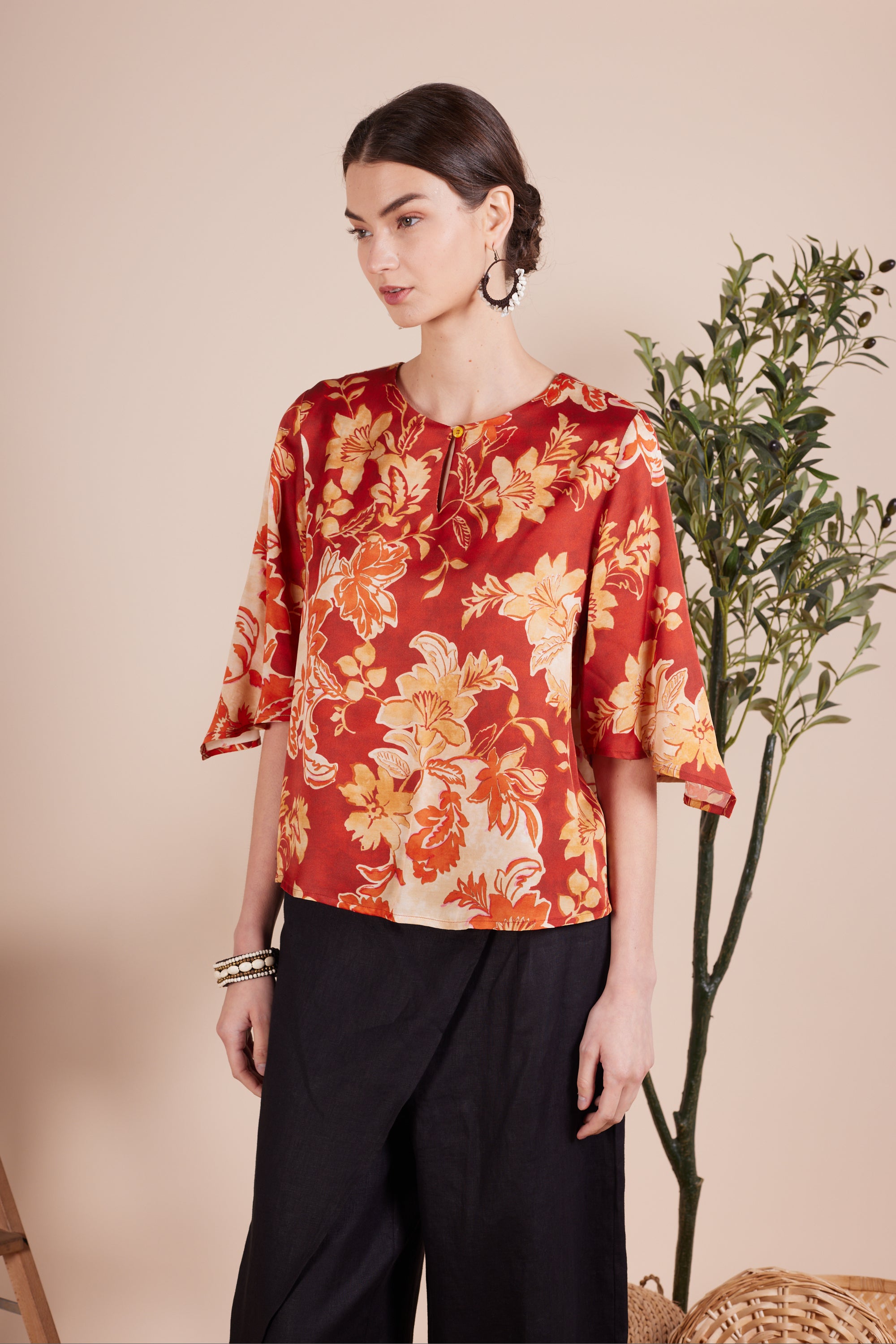 Myra Floral Printed Blouse