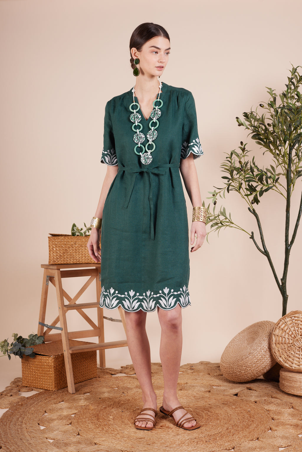 Cecilia Embroidery Flower Dress