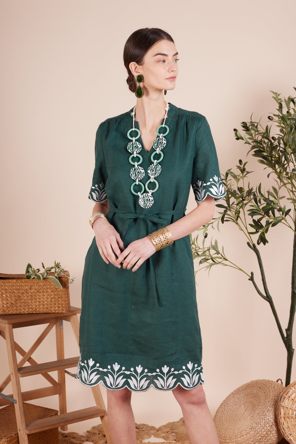 Cecilia Embroidery Flower Dress