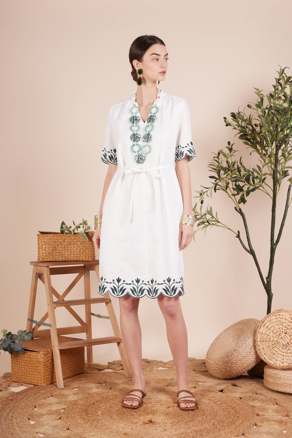 Cecilia Embroidery Flower Dress