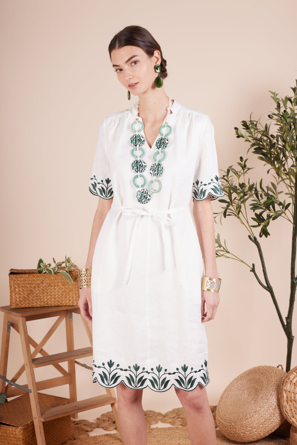 Cecilia Embroidery Flower Dress