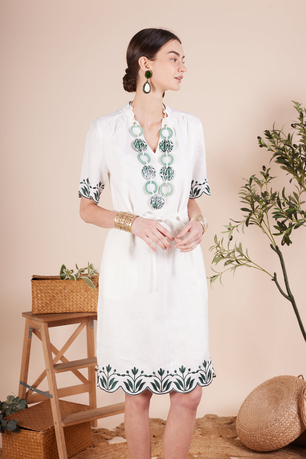 Cecilia Embroidery Flower Dress