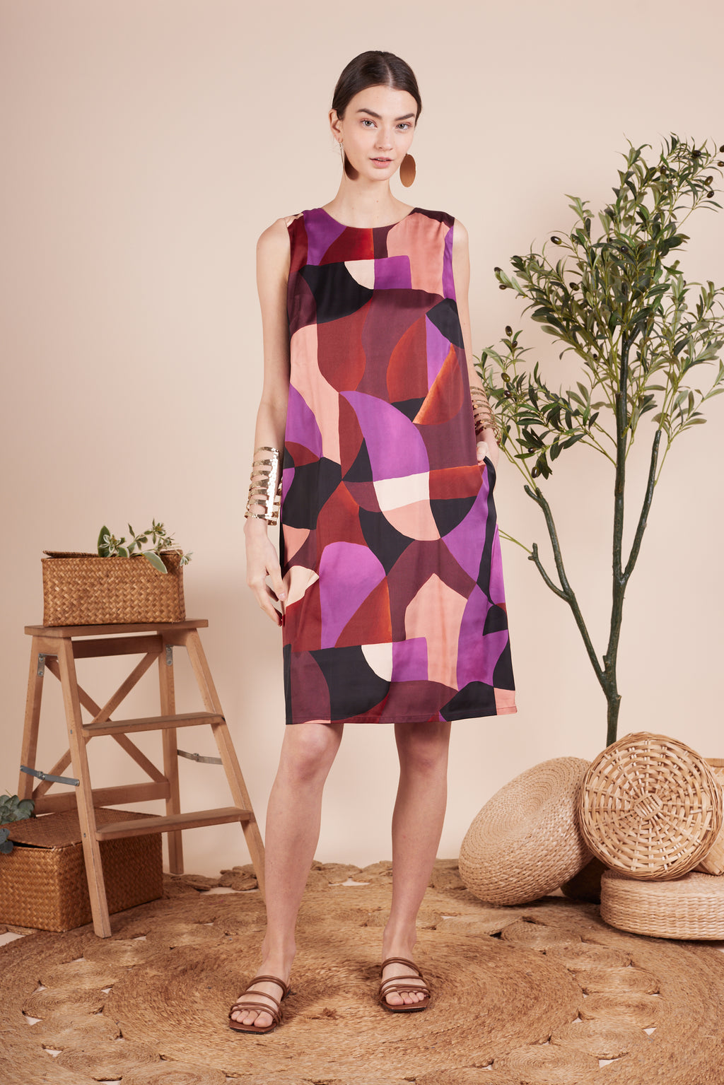 Sunniva Printed Dress