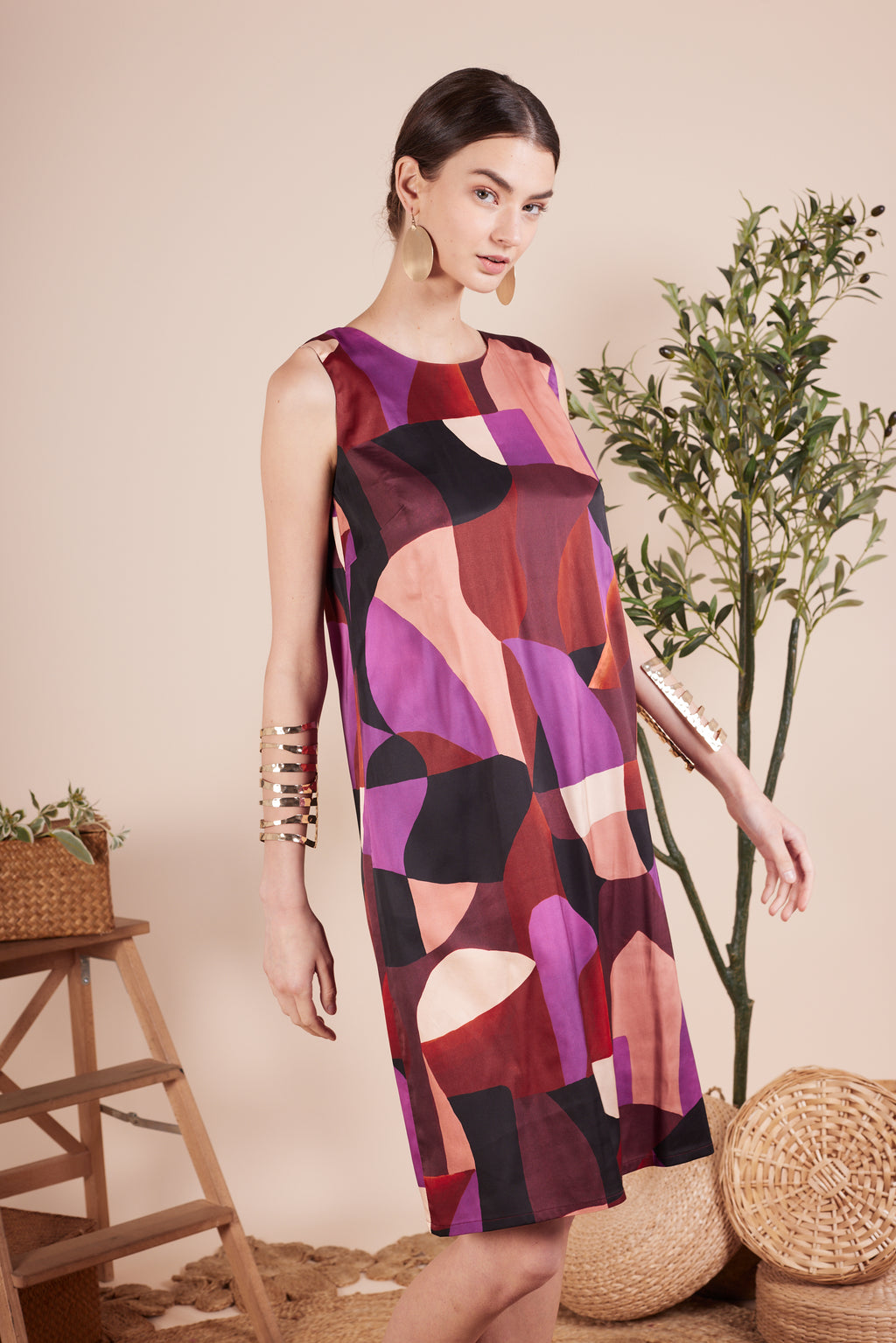 Sunniva Printed Dress
