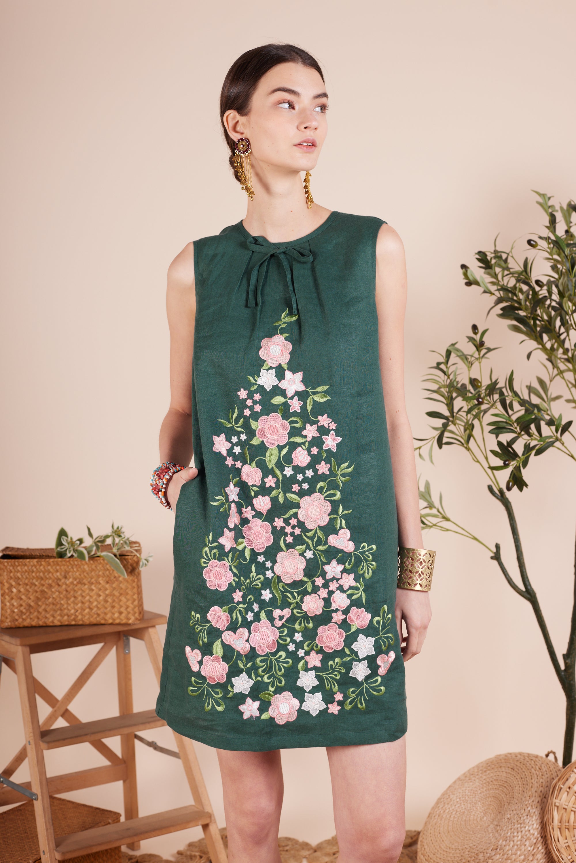 Layla Embroidery Flower Dress