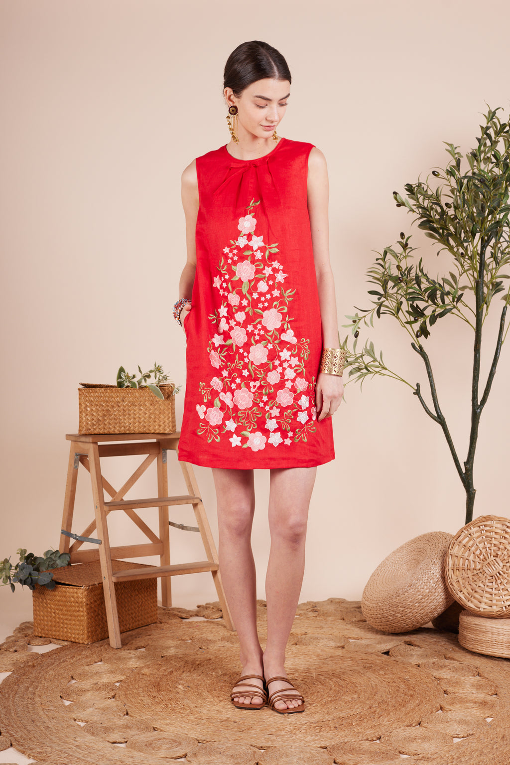Layla Embroidery Flower Dress