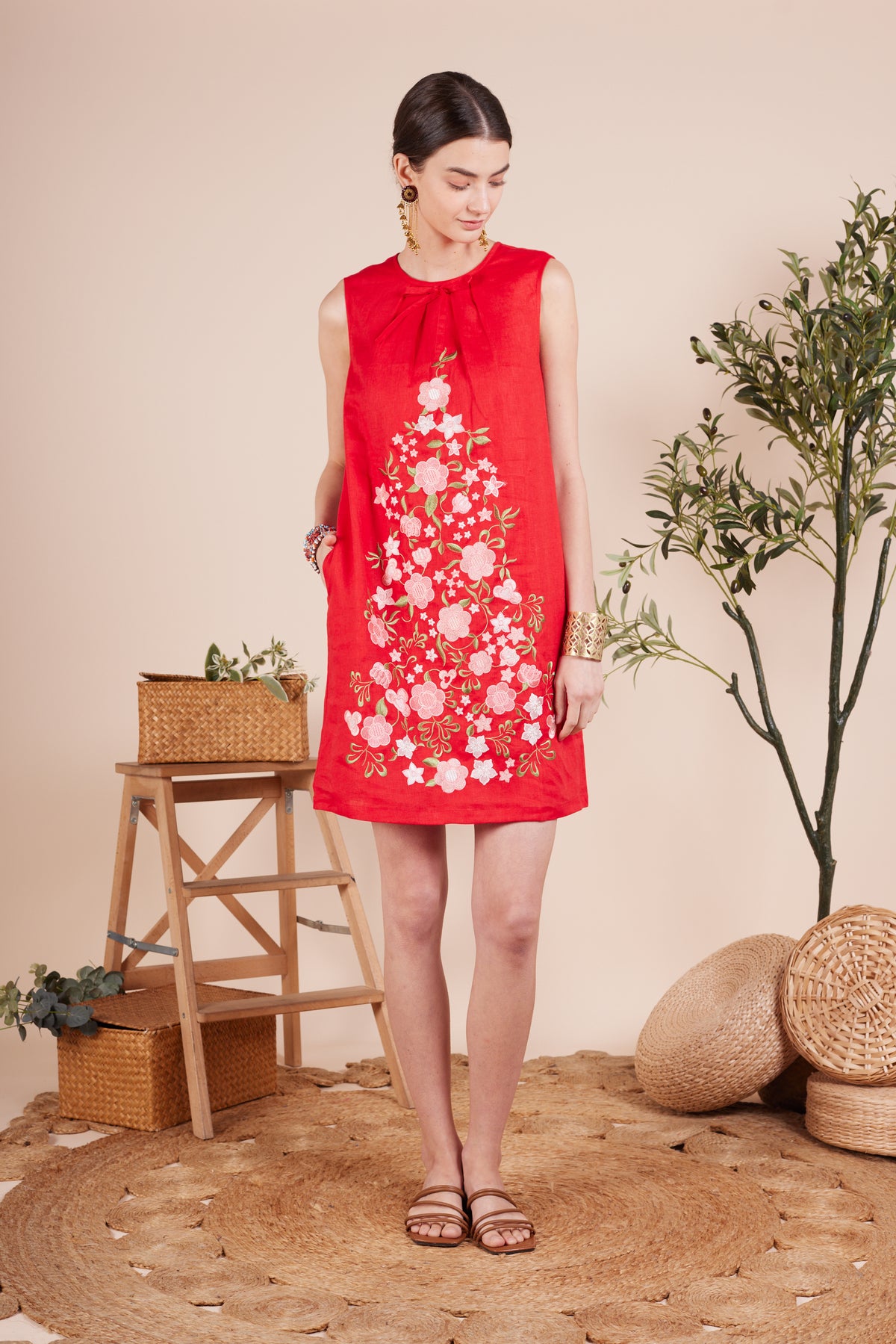 Layla Embroidery Flower Dress