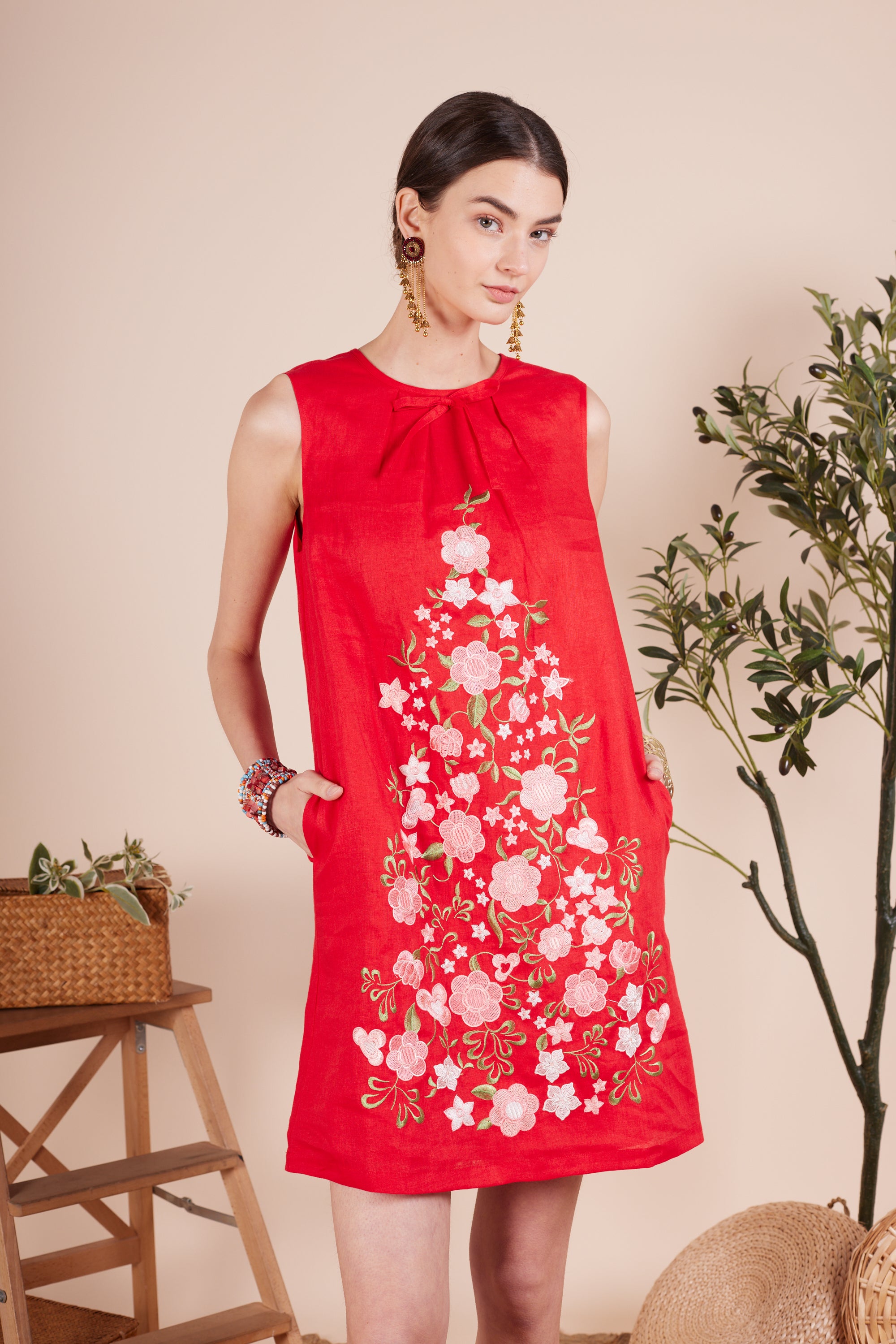 Layla Embroidery Flower Dress