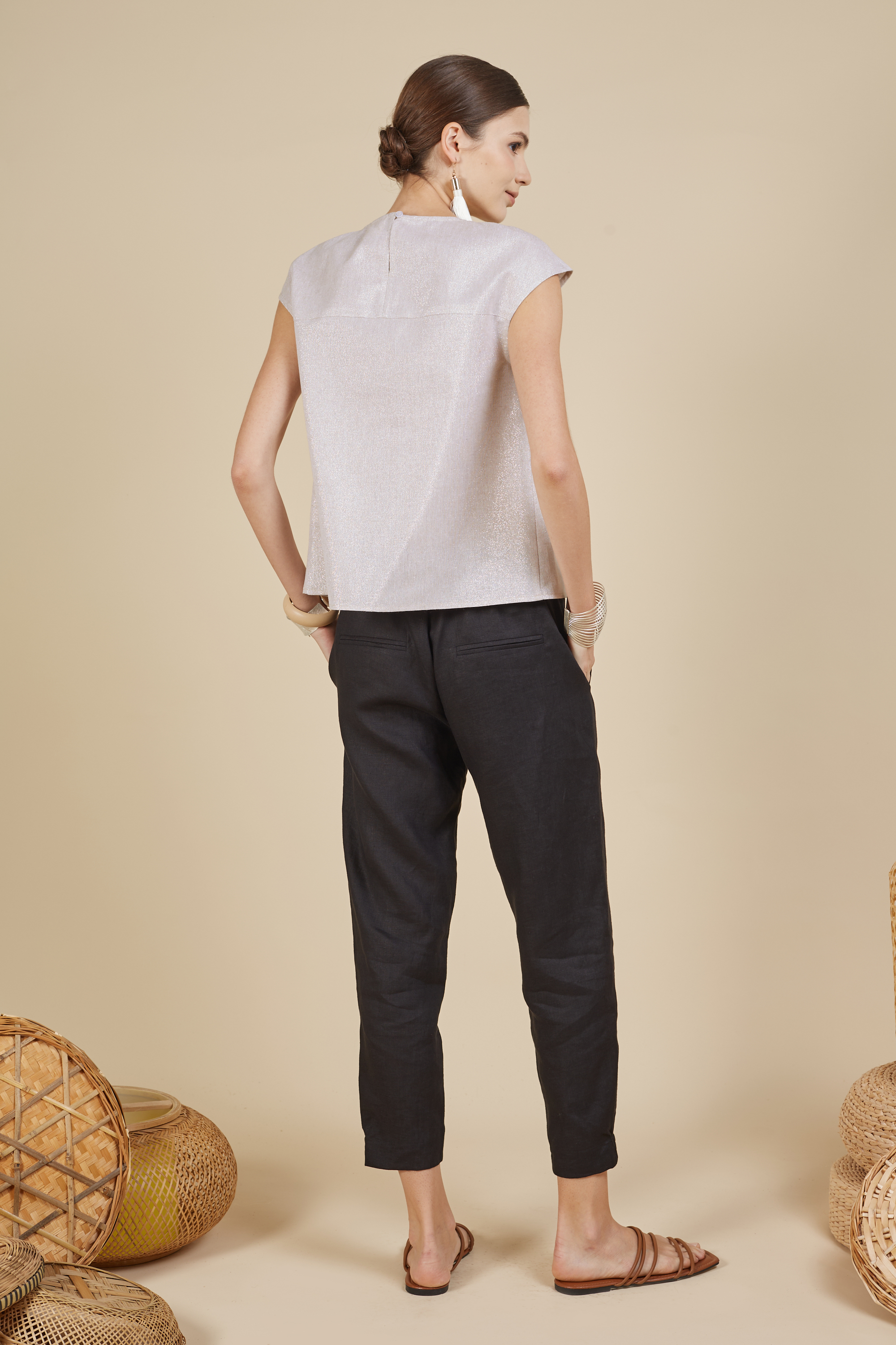KYLE ELASTIC HEM TAPERED PANTS