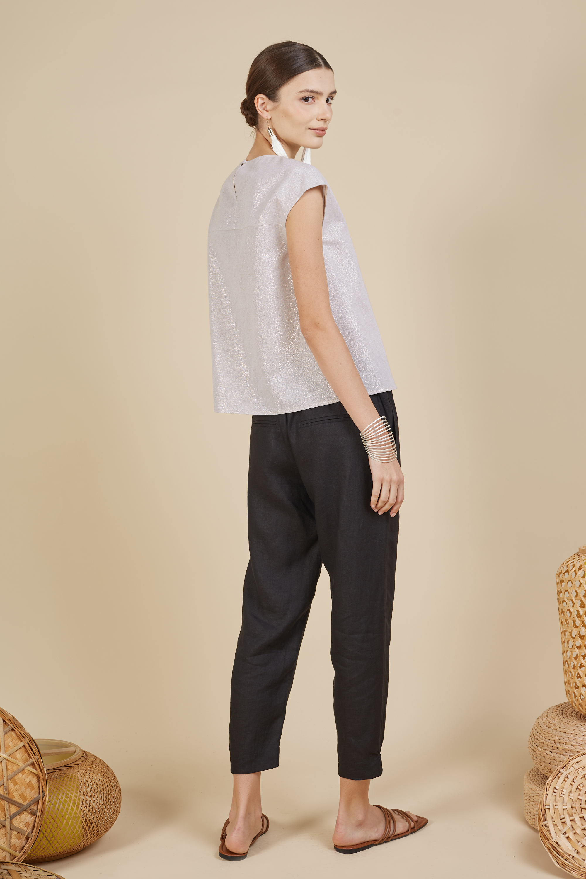 KYLE ELASTIC HEM TAPERED PANTS