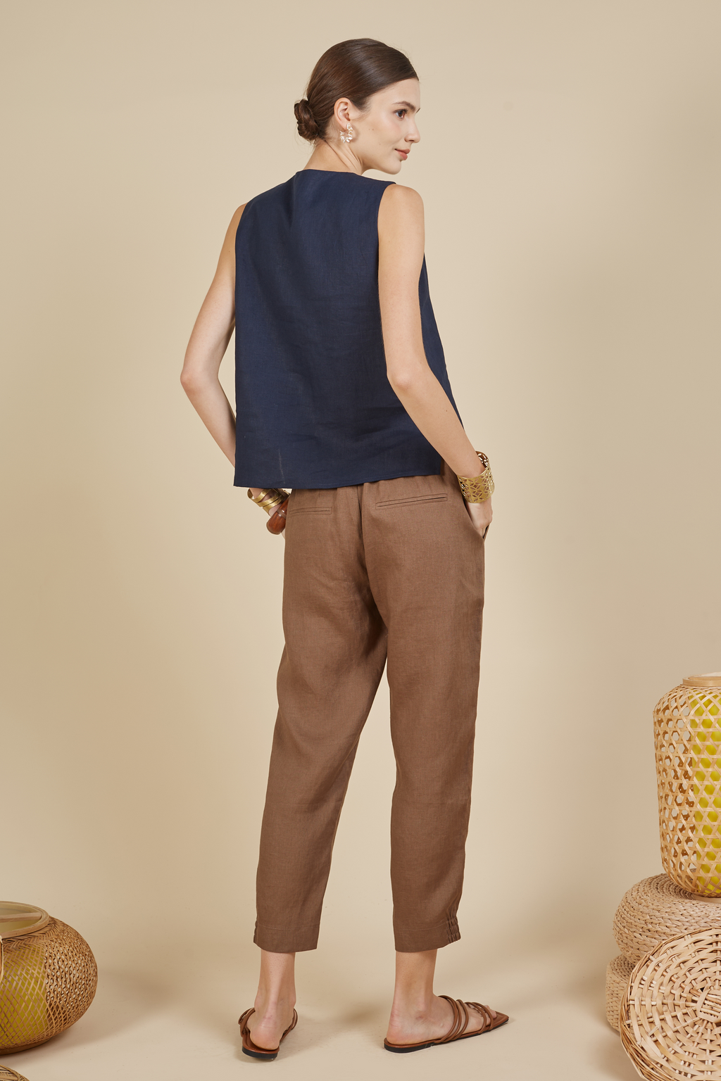 KYLE ELASTIC HEM TAPERED PANTS