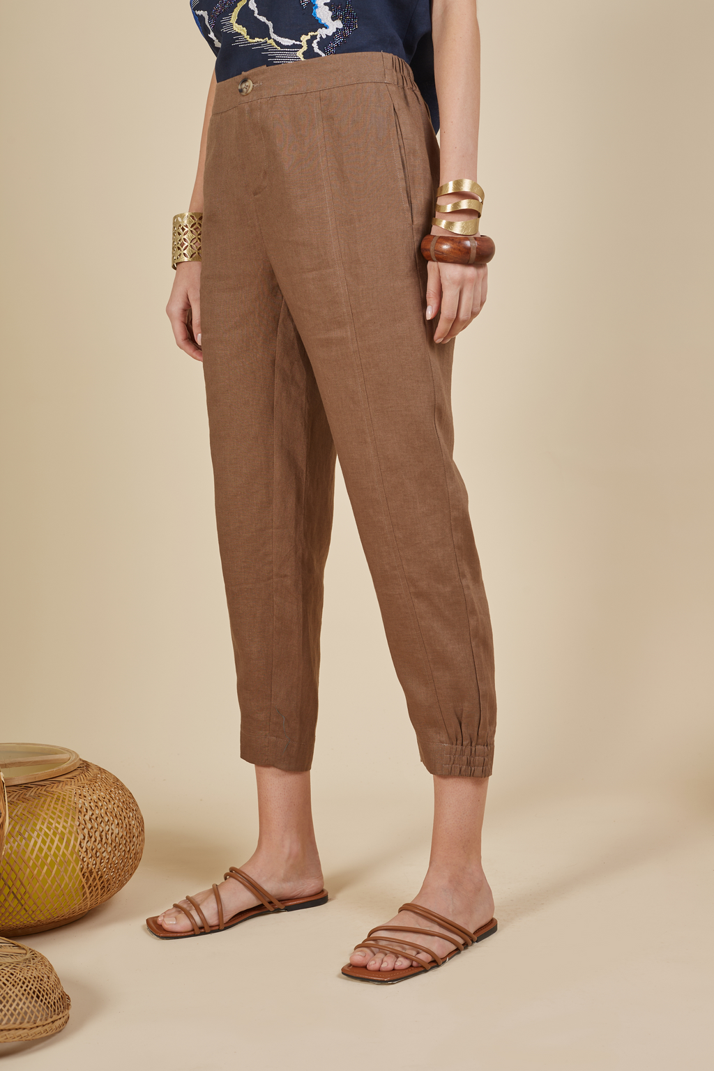 Kyle linen tapered pants