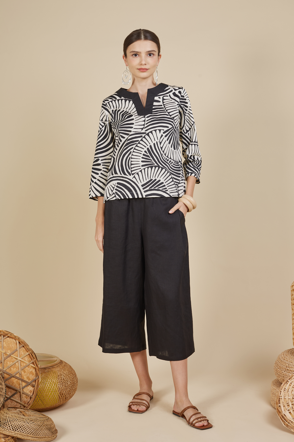 MAYA BATIK PRINTED TOP