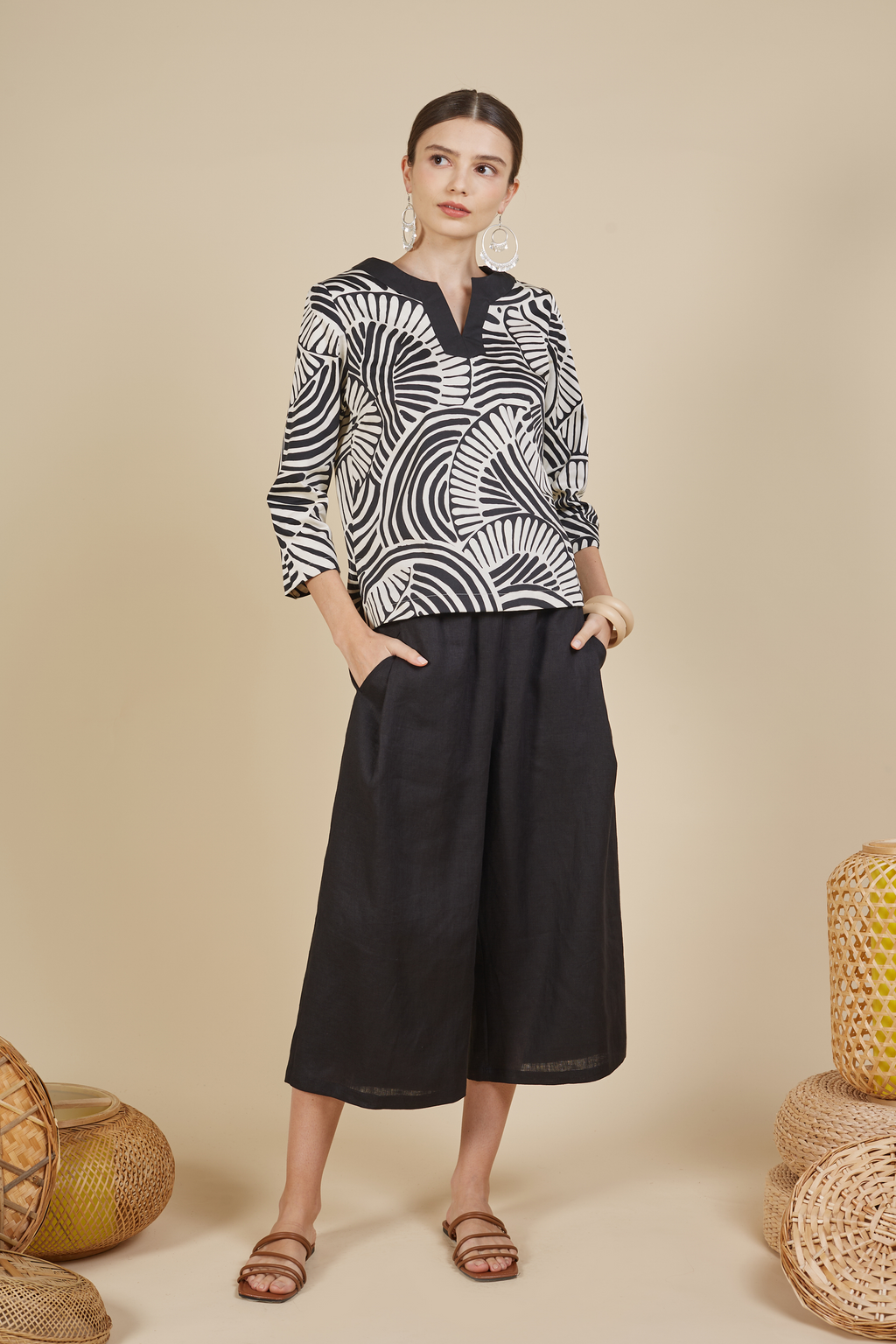 MAYA BATIK PRINTED TOP