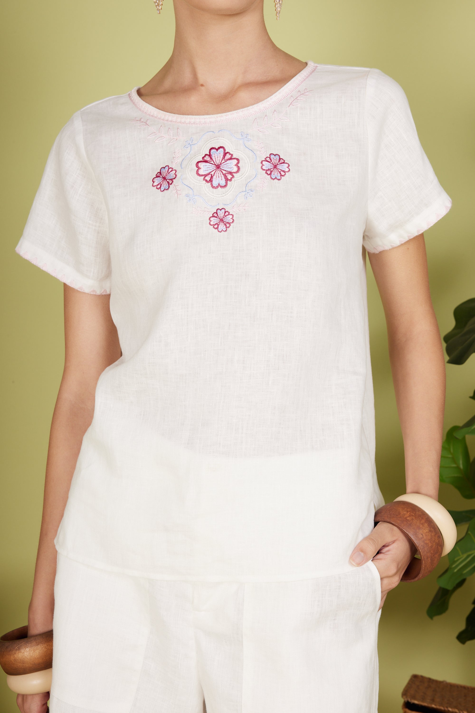 LEWIS CAPSLEEVE TOP