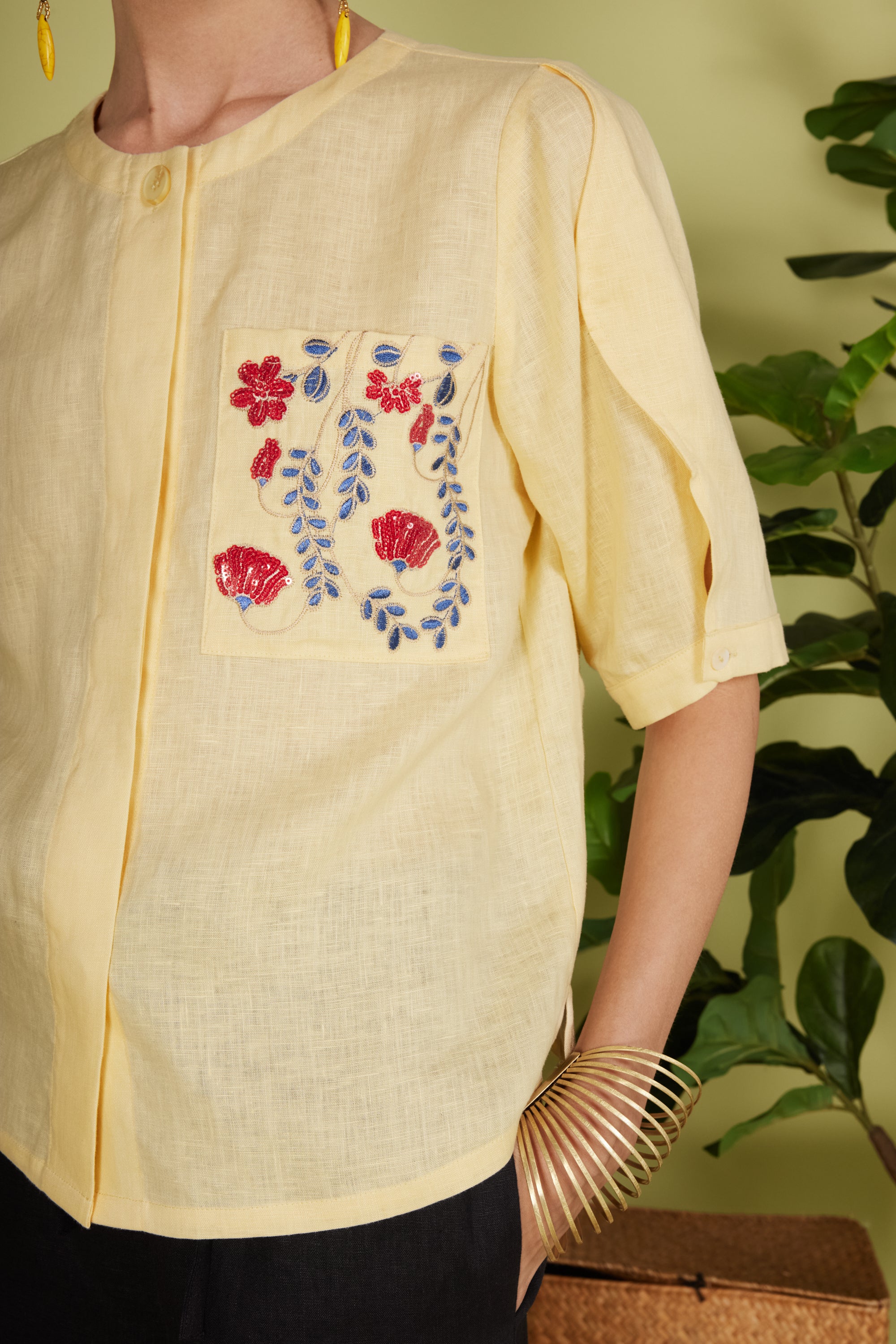 MARCIE QUARTER SLEEVE TOP