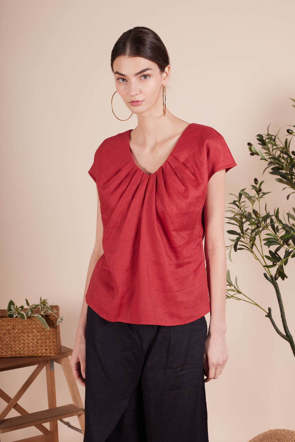 Elise Cap Sleeve Top
