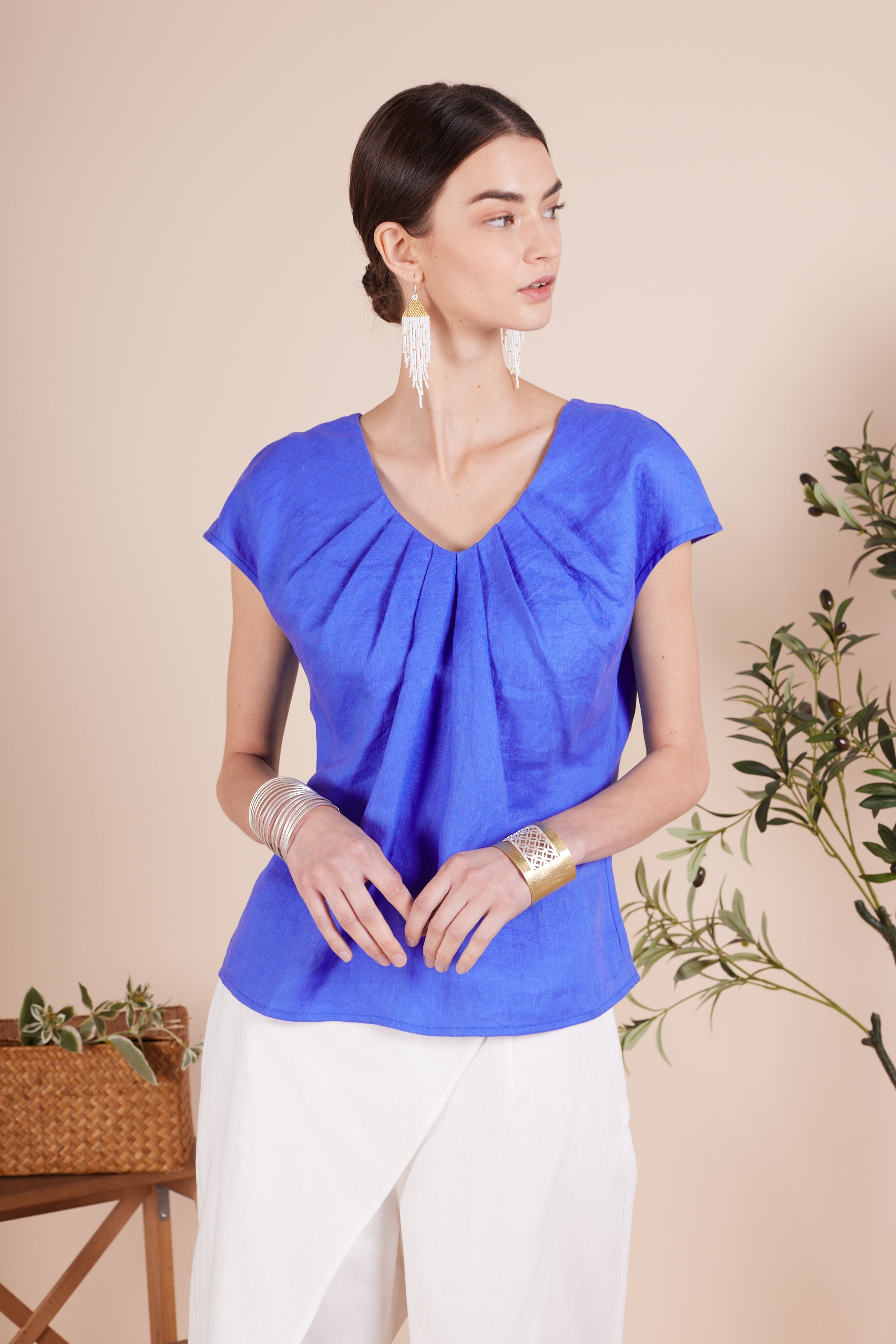 Elise Cap Sleeve Top