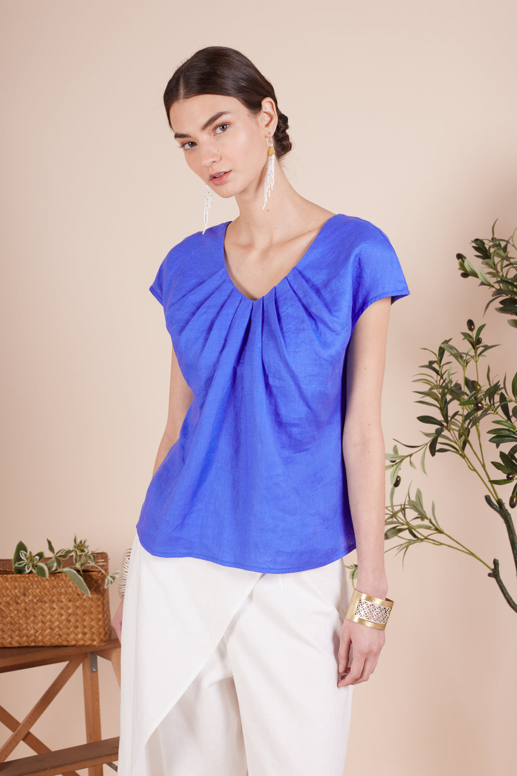 Elise Cap Sleeve Top