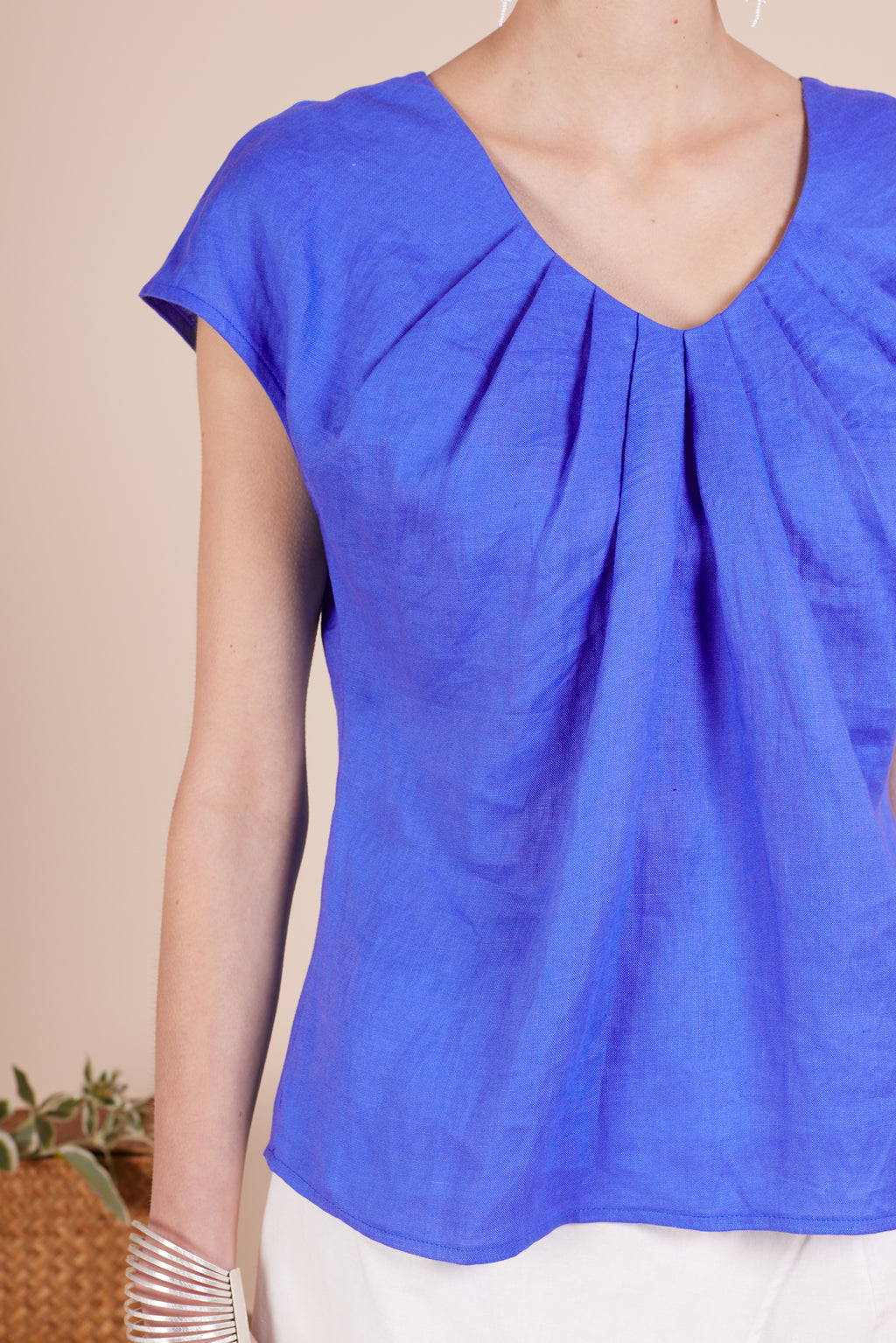 Elise Cap Sleeve Top