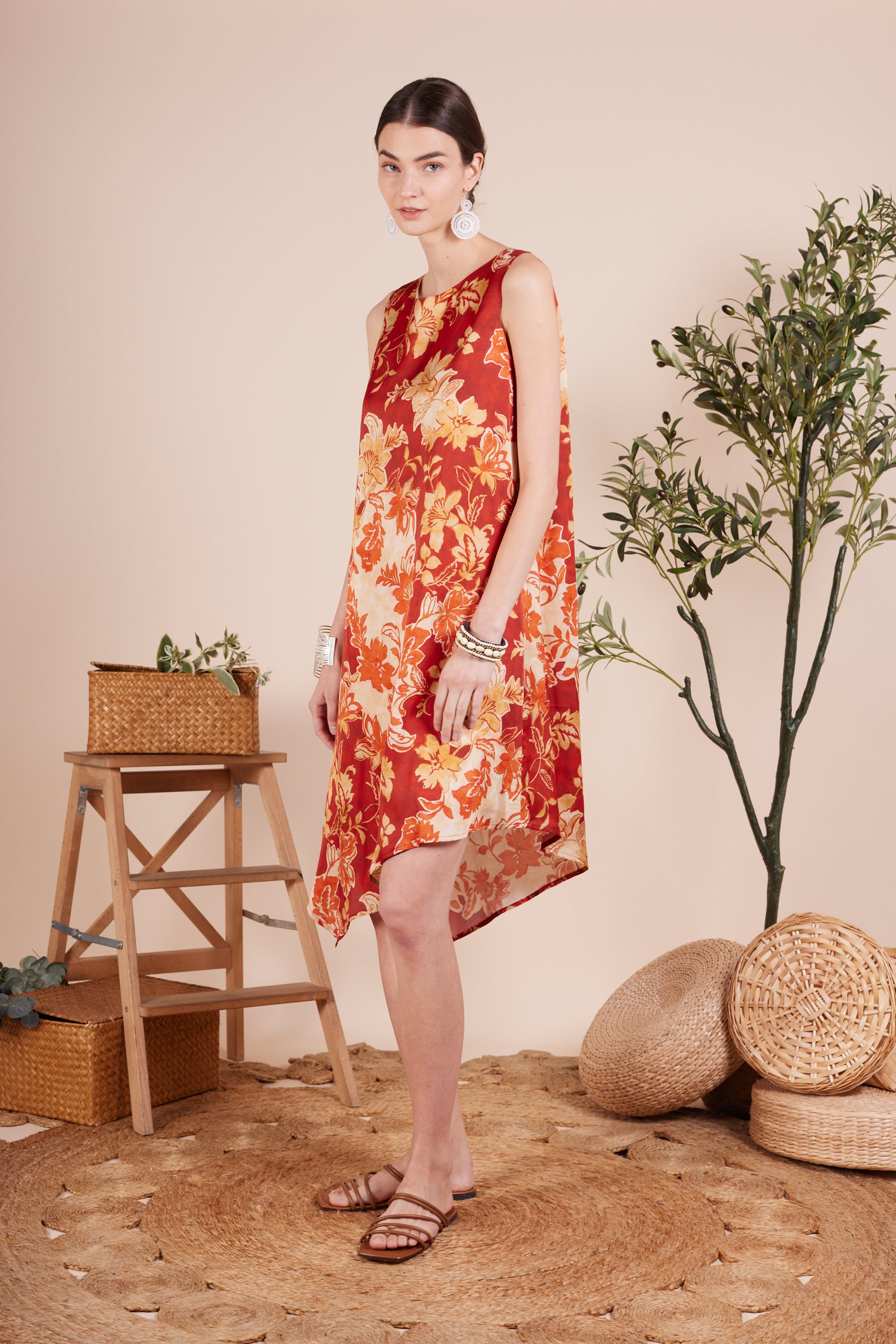 Myra Floral Printed Dress