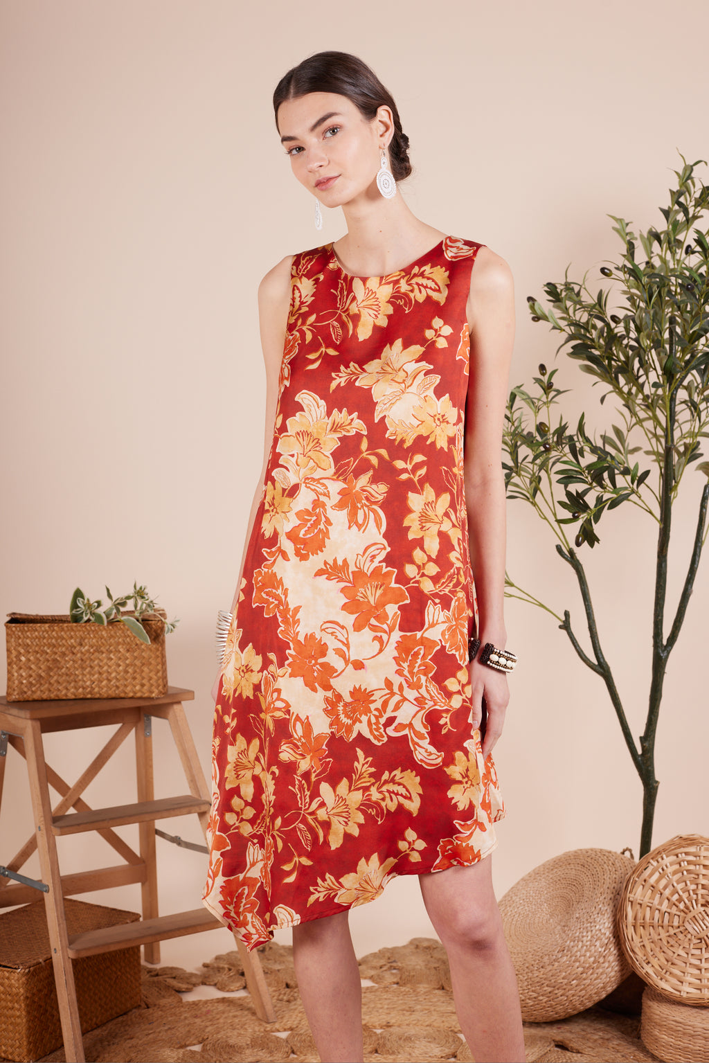 Myra Floral Printed Dress