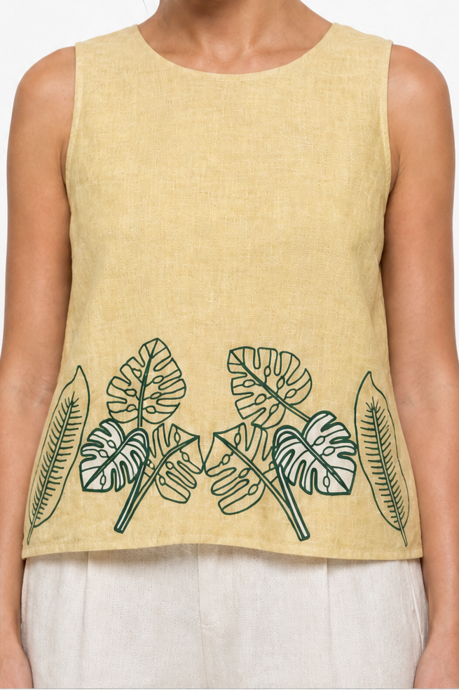 TUIMY EMBROIDERY TOP