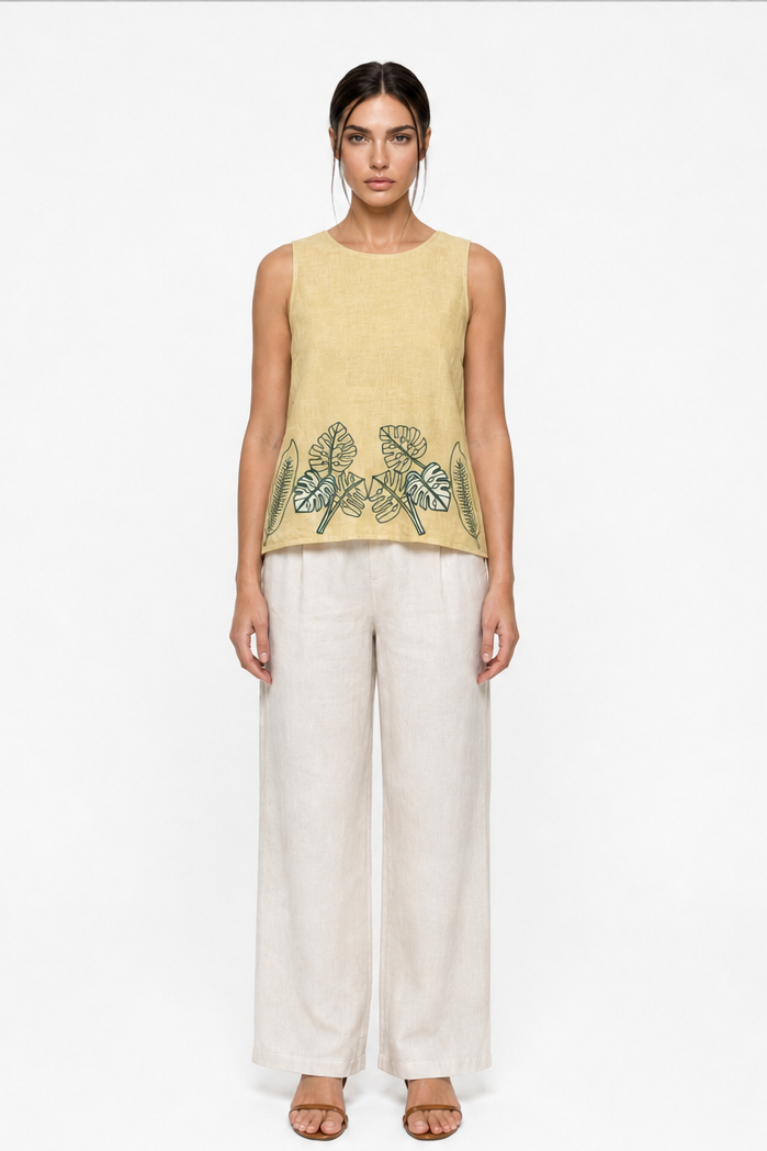 TUIMY EMBROIDERY TOP