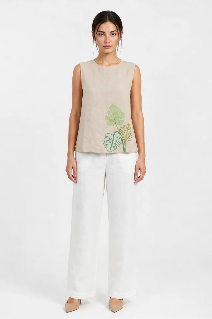 TUIMY EMBROIDERY TOP