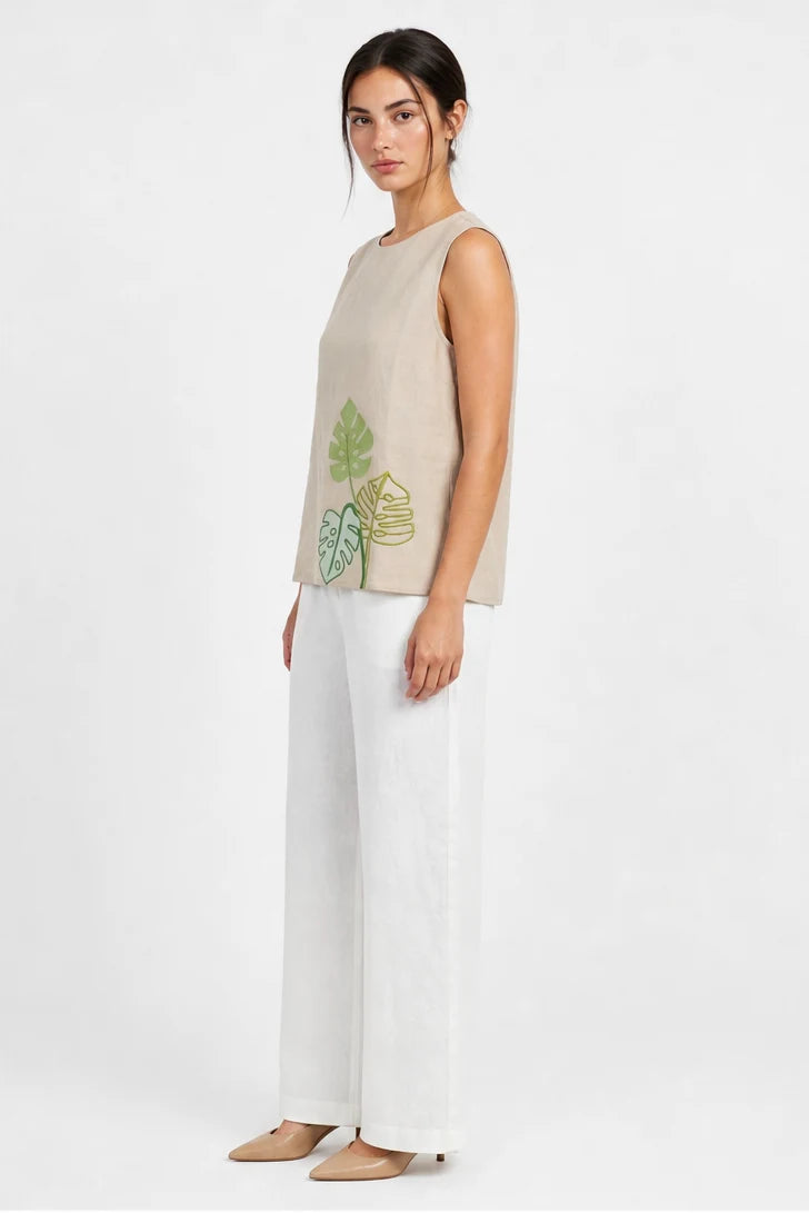 TUIMY EMBROIDERY TOP