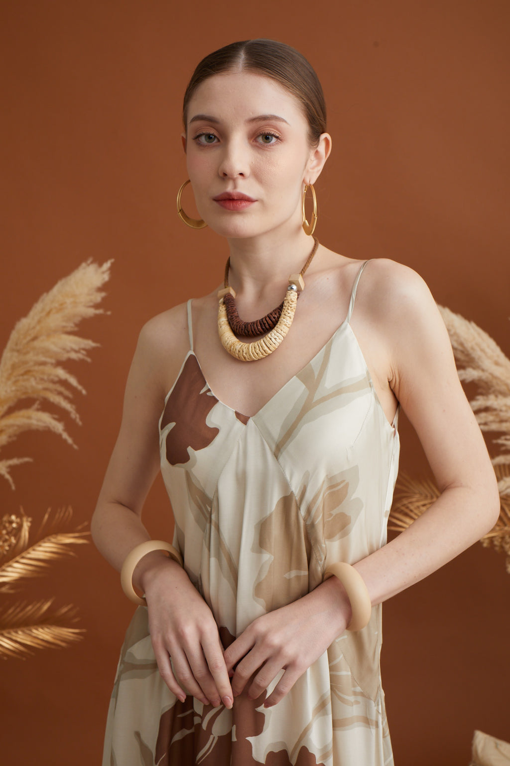 MASSIMO FLORAL PRINTED MAXI