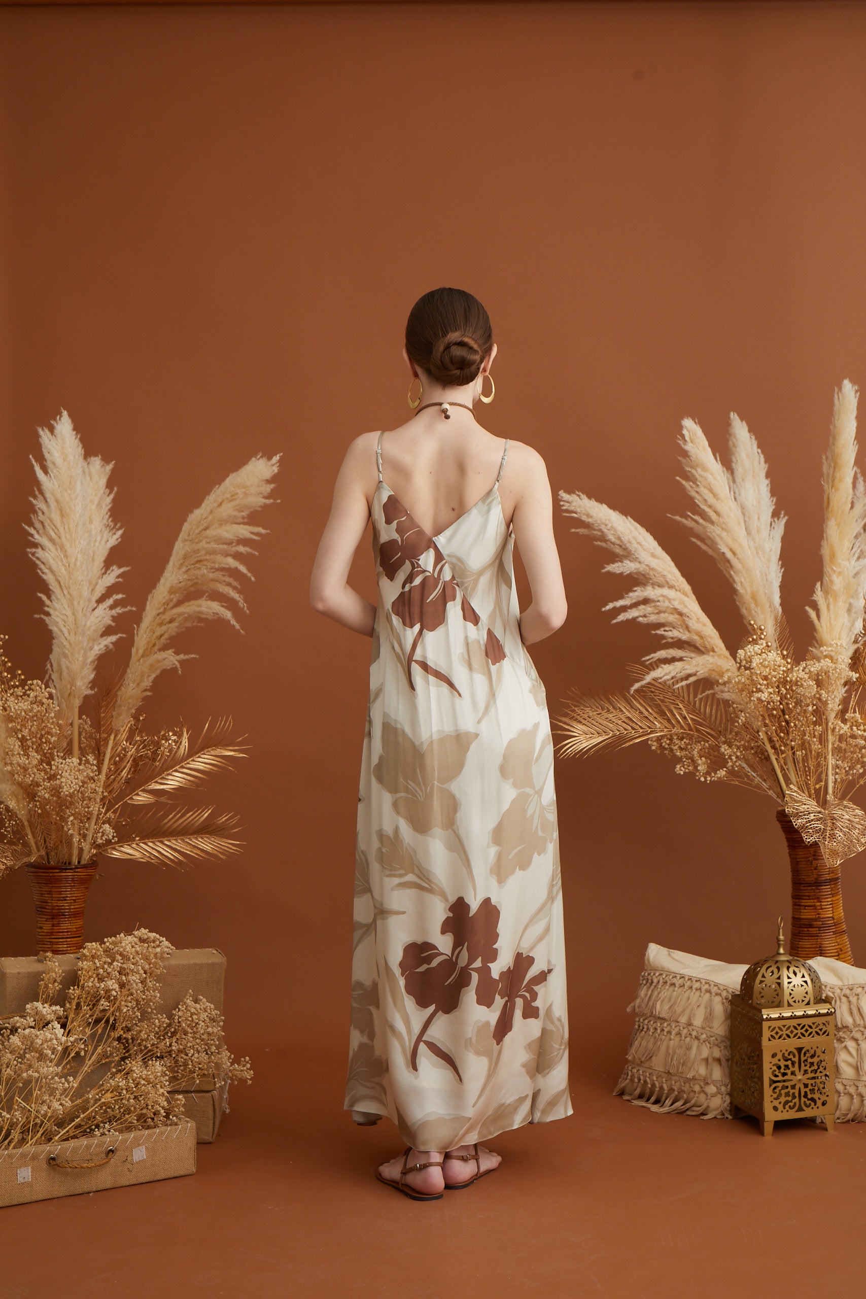 MASSIMO FLORAL PRINTED MAXI