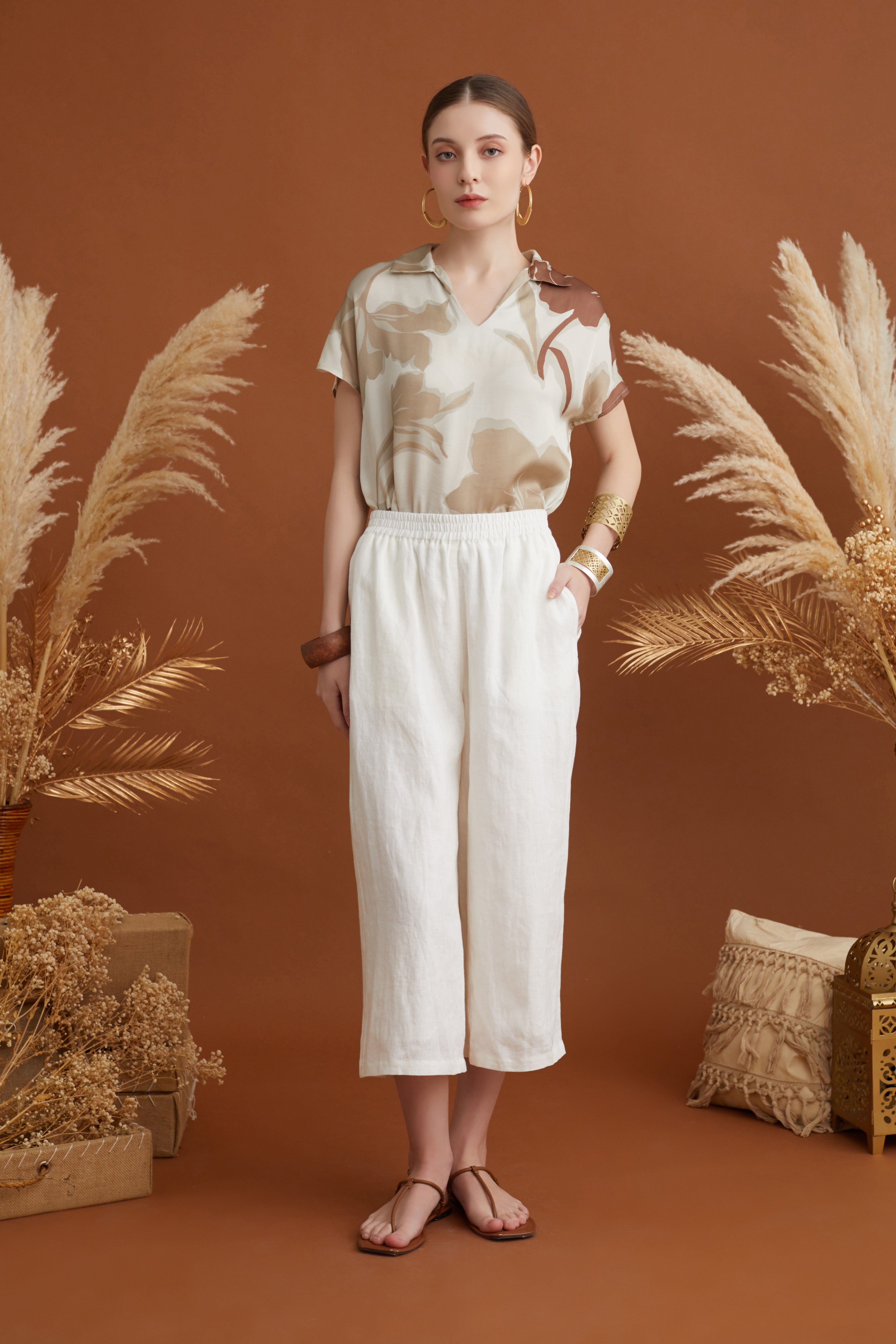 UNNA WIDE LEG TROUSERS