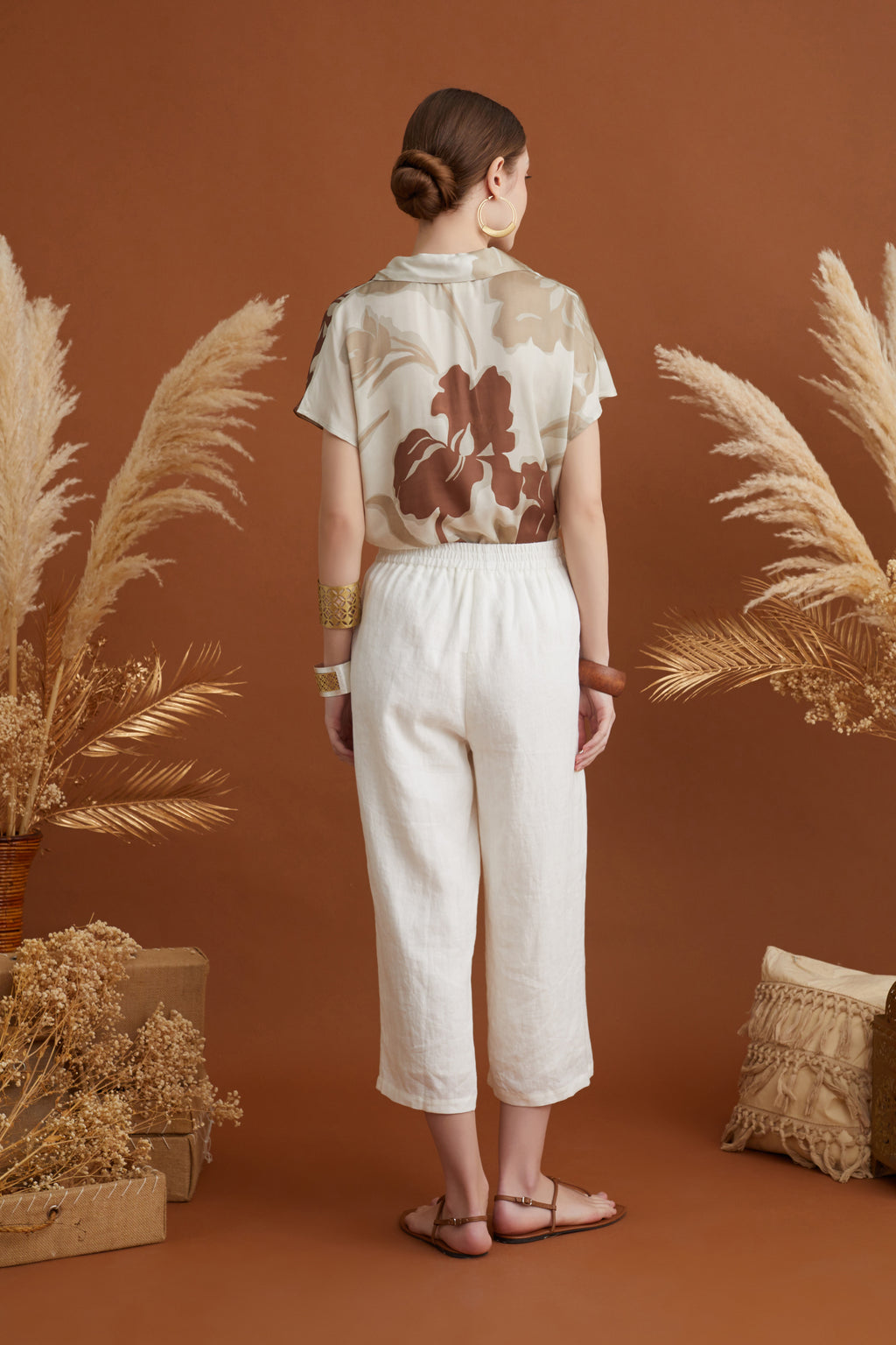 MASSIMO FLORAL PRINTED TOP