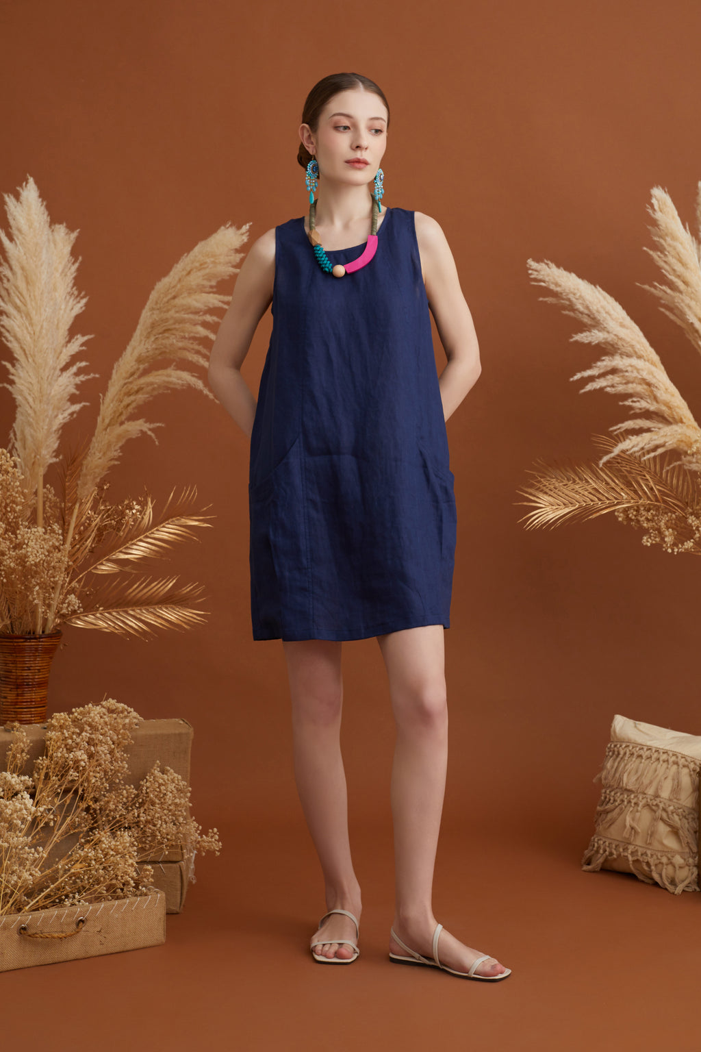 KARTER LANTERN POCKET DRESS