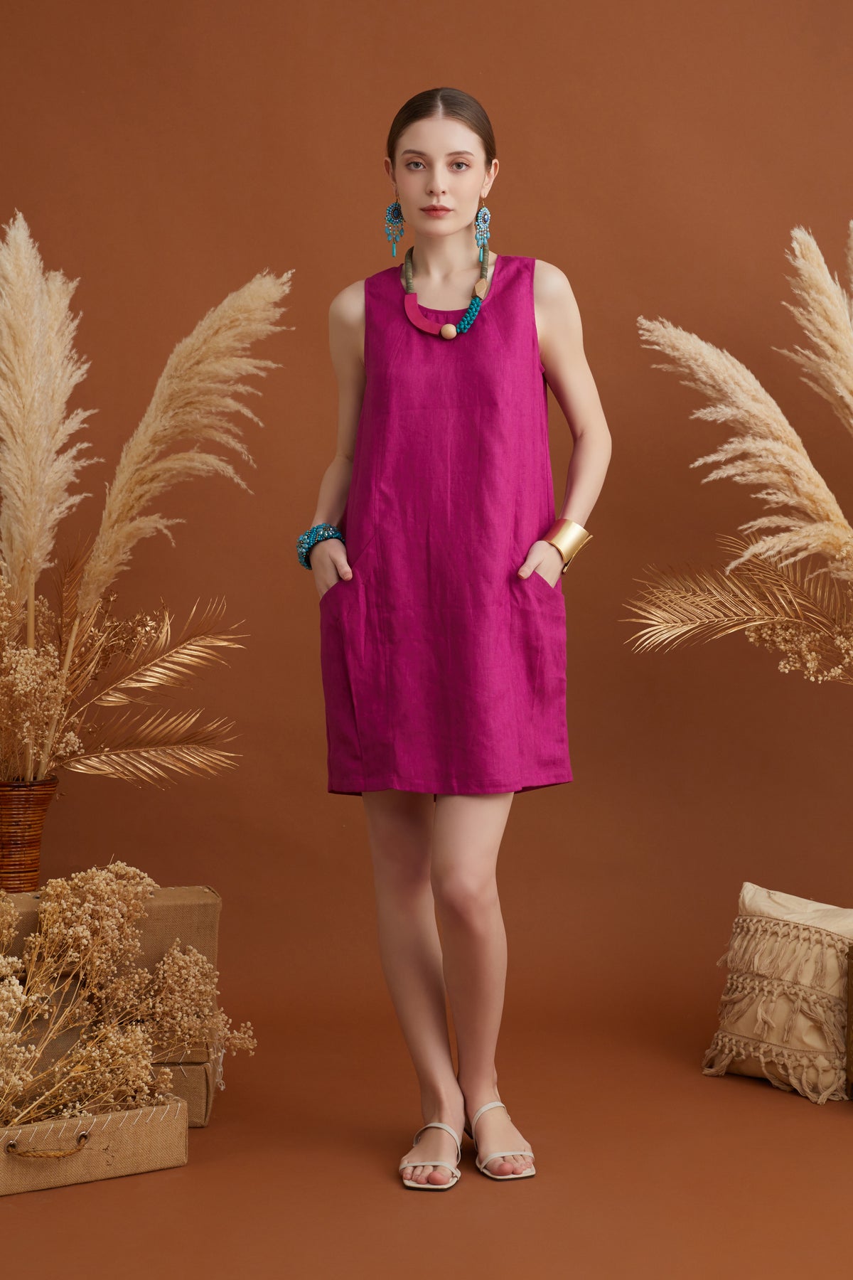 KARTER LANTERN POCKET DRESS