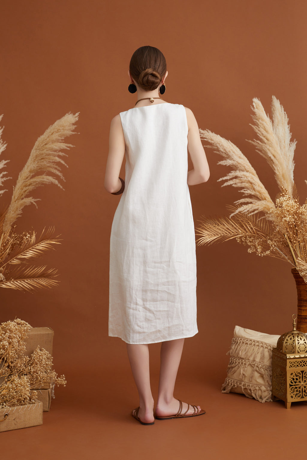 GLORIA PLEATED MIDI DRESS