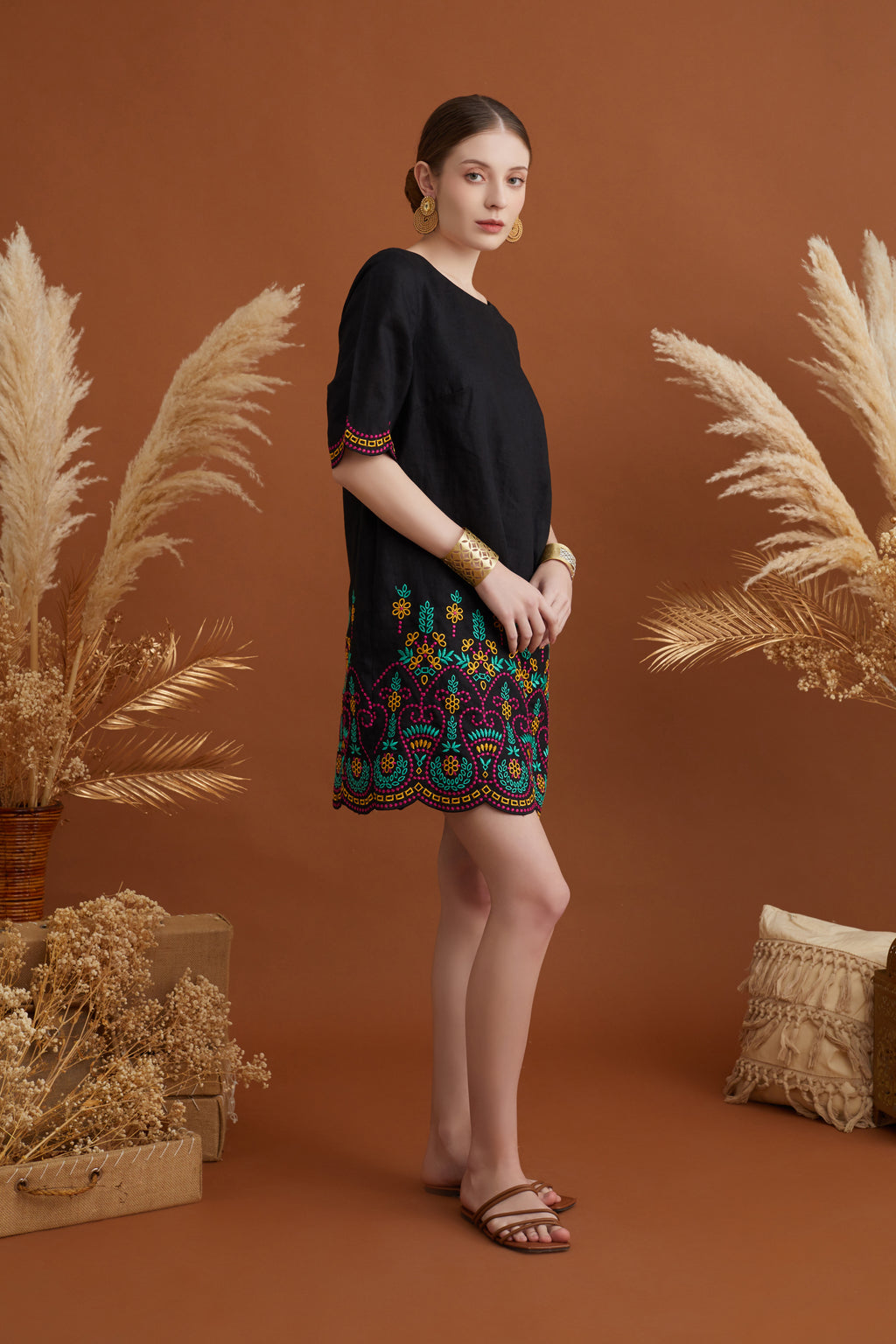 UYUNA SUMMER EMBROIDERY DRESS