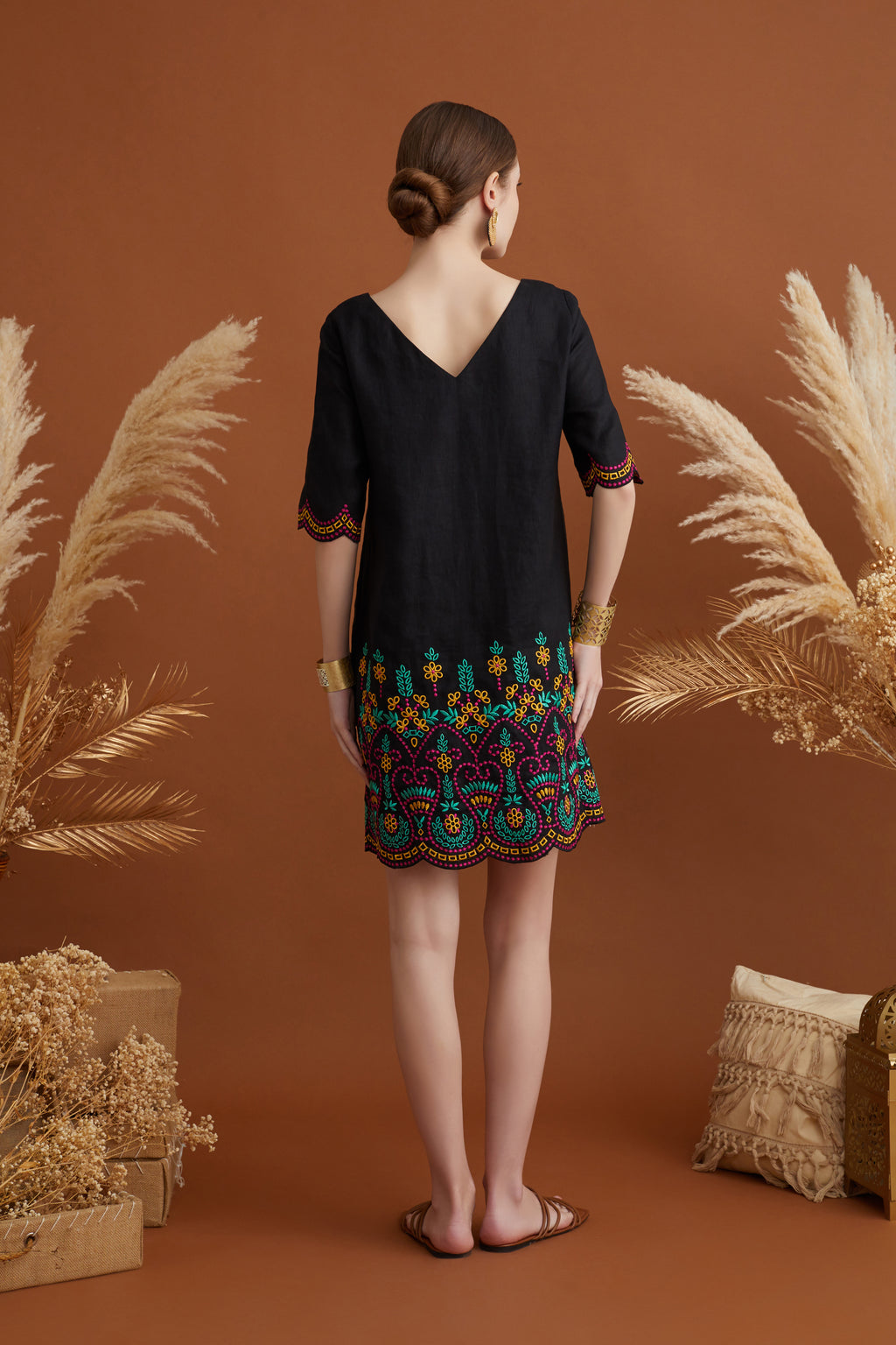 UYUNA SUMMER EMBROIDERY DRESS