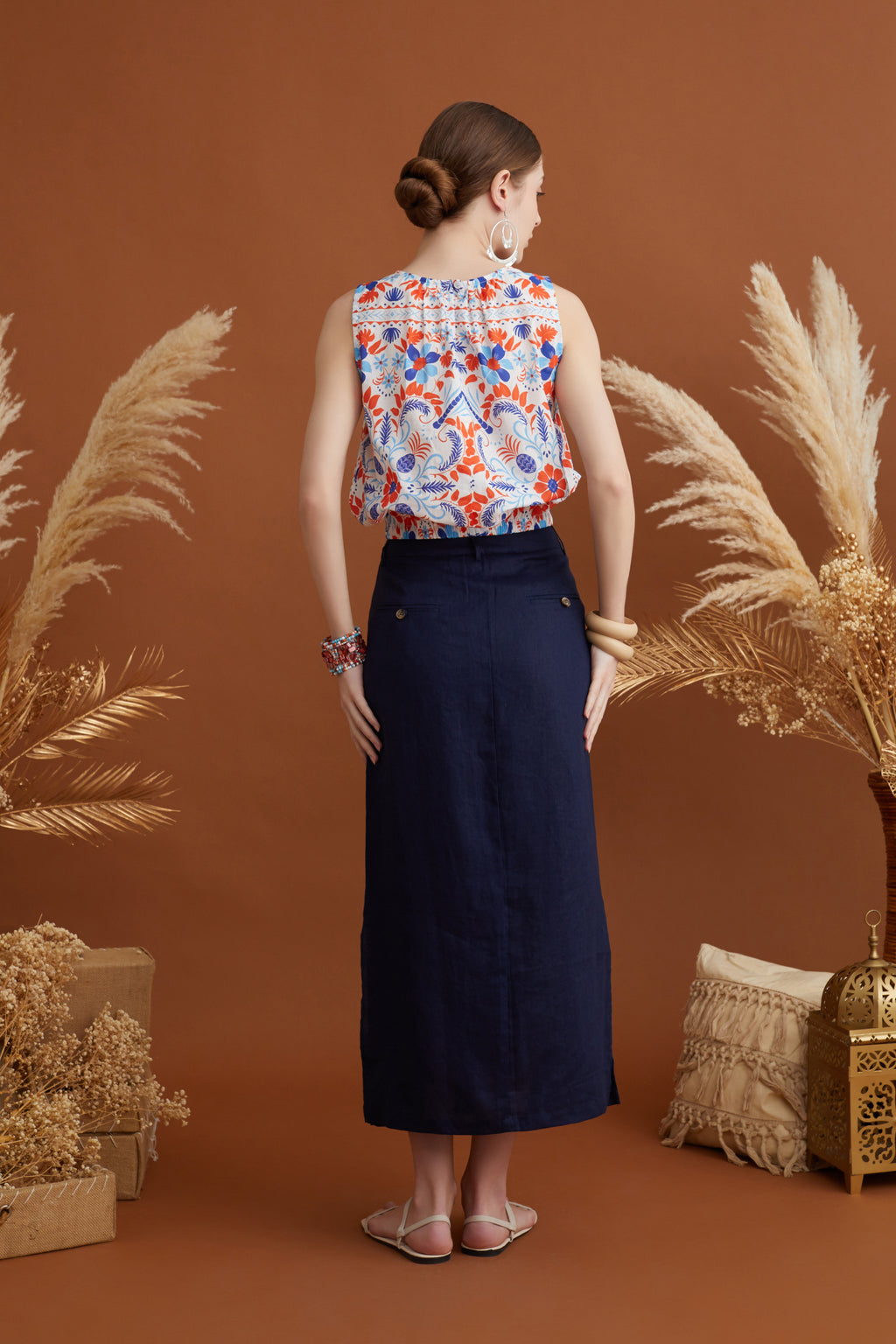 CAMILLIA BALLOON CROPPED TOP