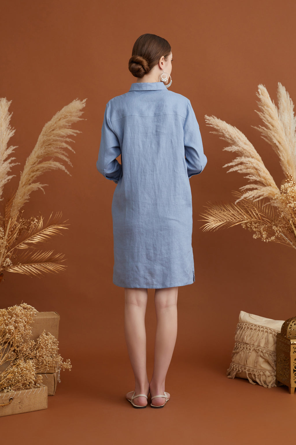 NUR BEADED SAFARI DRESS