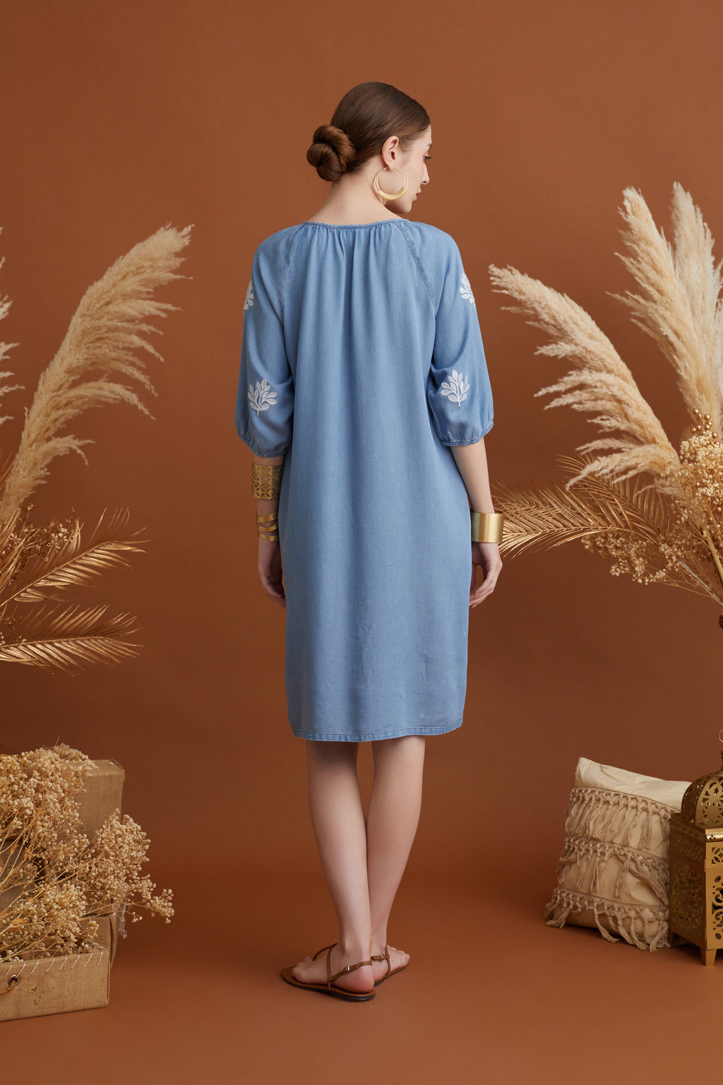 CAMOLIA TENCEL DENIM DRESS