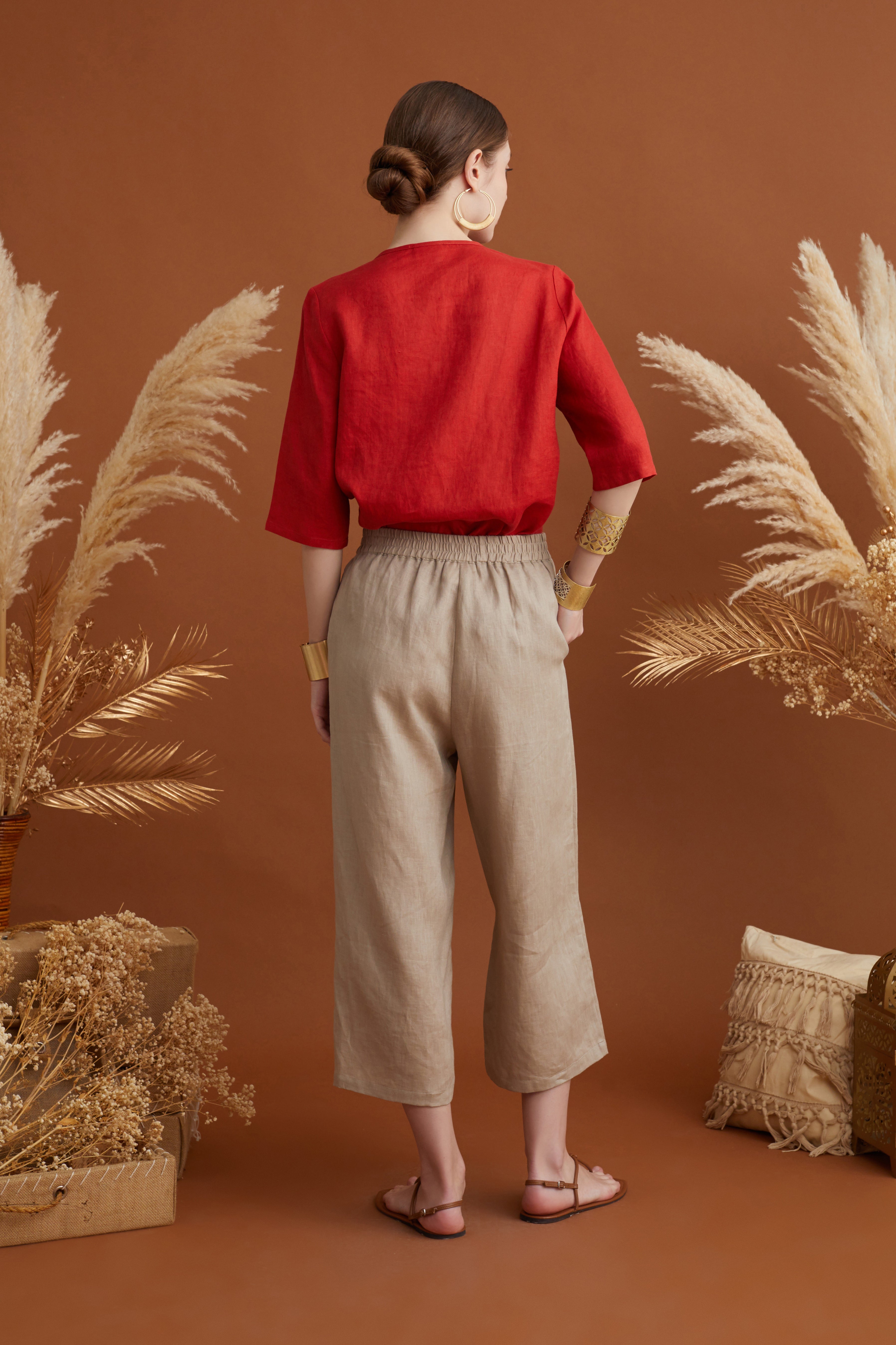 UNNA WIDE LEG TROUSERS