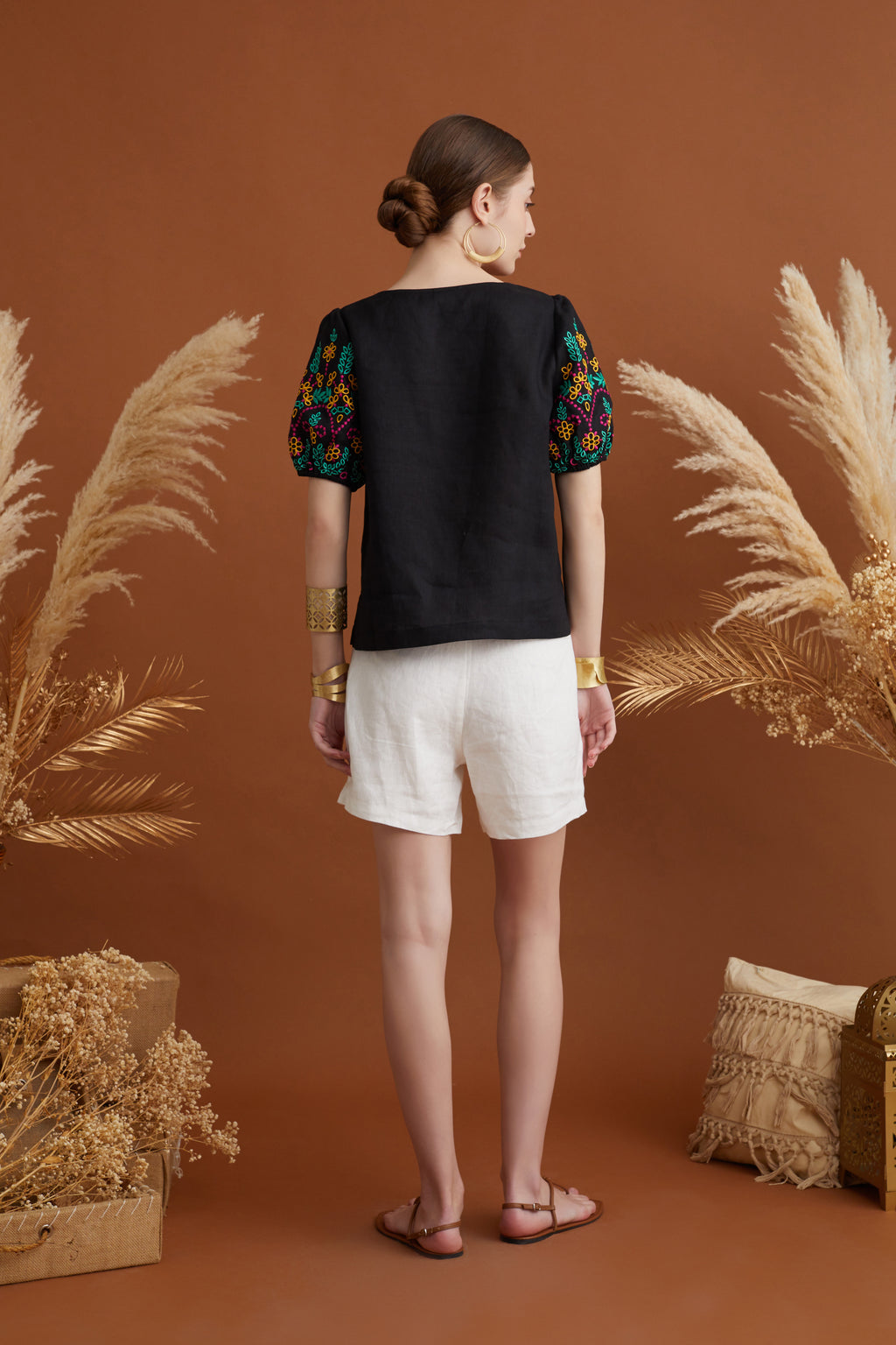 UYUNA SUMMER EMBROIDERY BLOUSE
