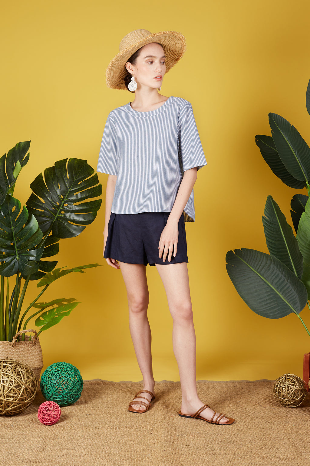 Maia Blouse with Stripes