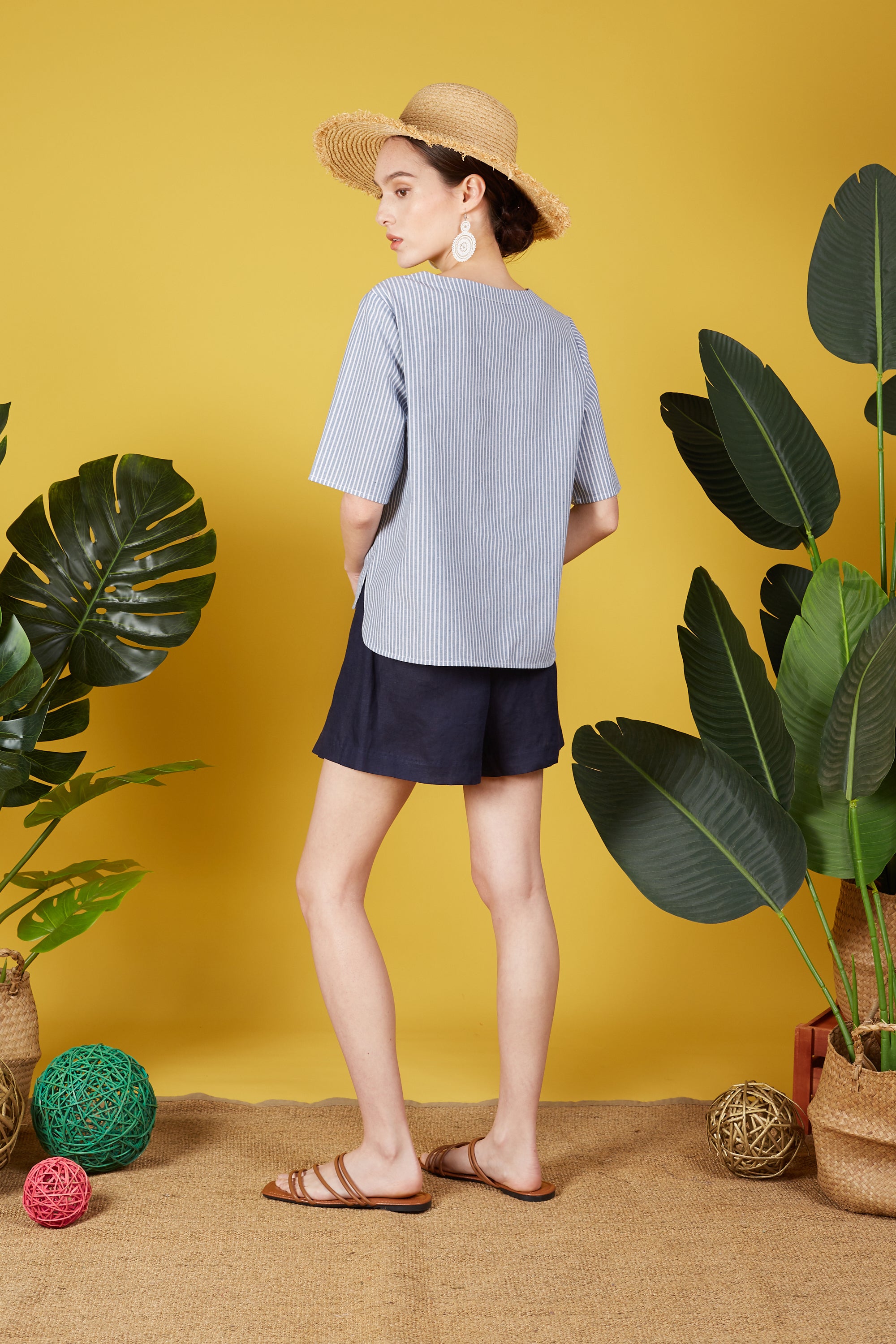 Maia Blouse with Stripes